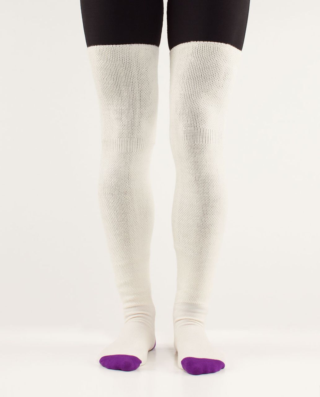 Lululemon Savasana Sock - Polar Cream / Tender Violet