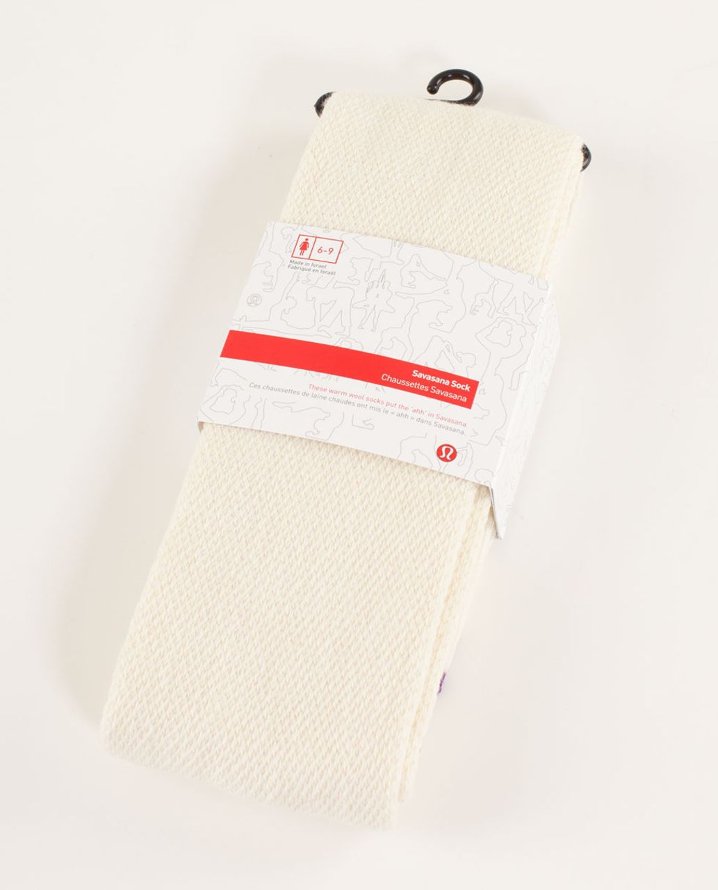 Lululemon Savasana Sock - Polar Cream / Tender Violet