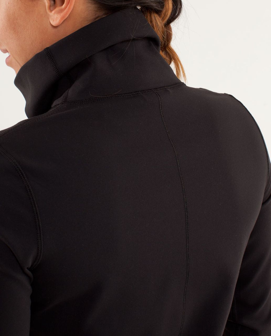 Lululemon Daily Yoga Jacket - Coco Pique Black / Black - lulu fanatics