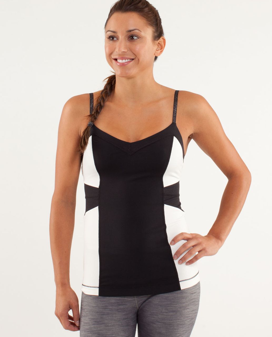 Lululemon Elongate Tank - Black / Polar Cream / Black