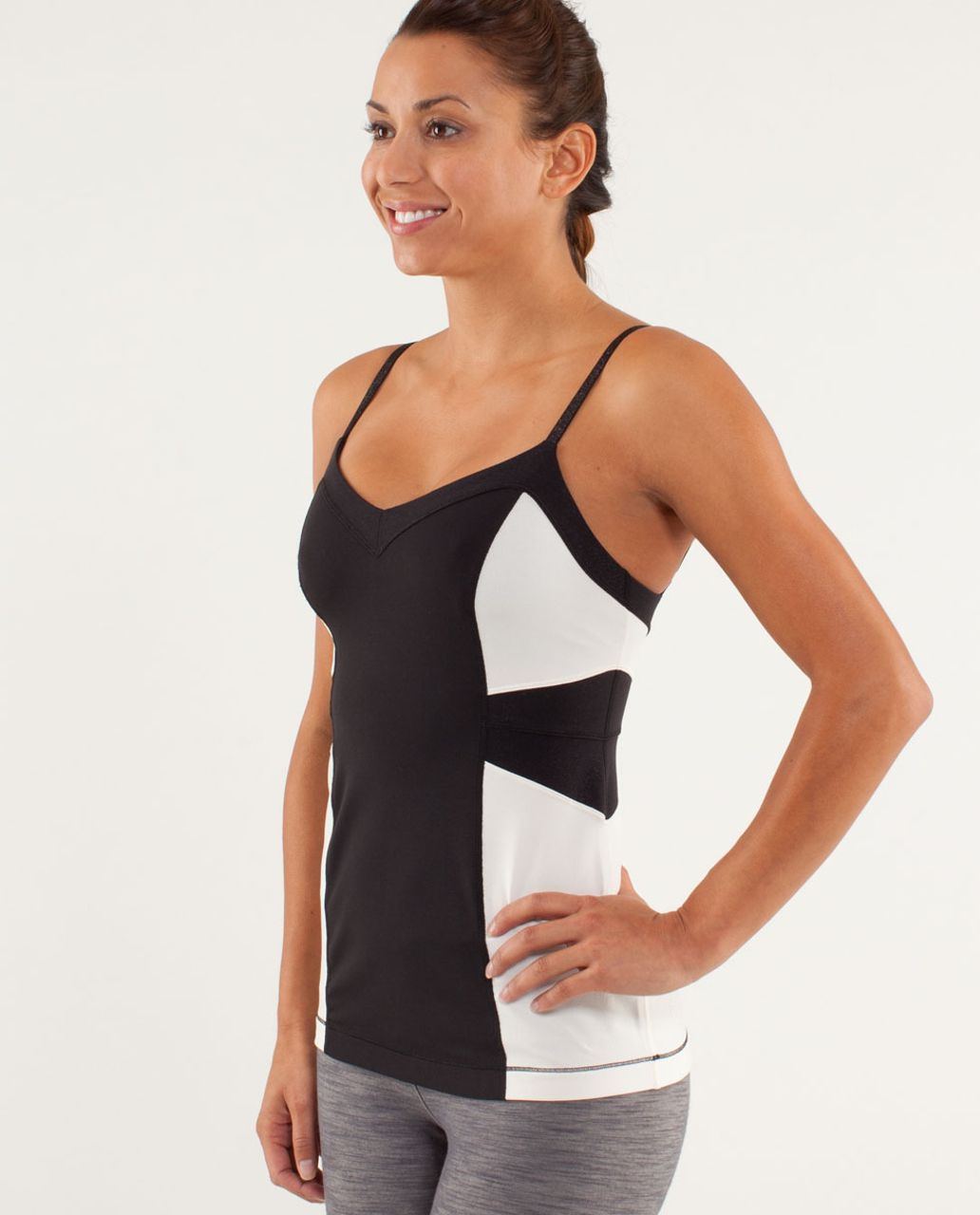 Lululemon Elongate Tank - Black / Polar Cream / Black