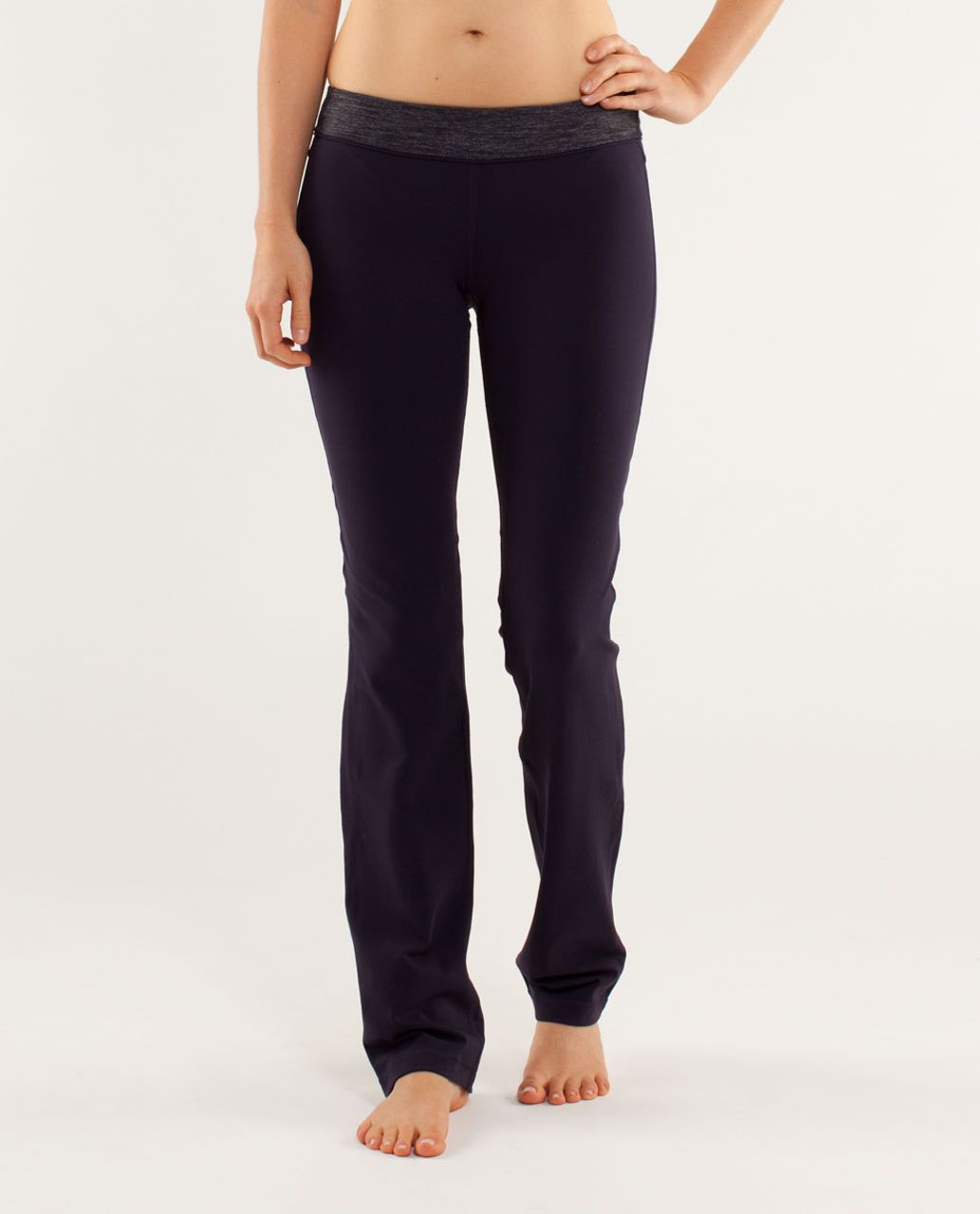 In Motion Split Leg Pant - Charcoal