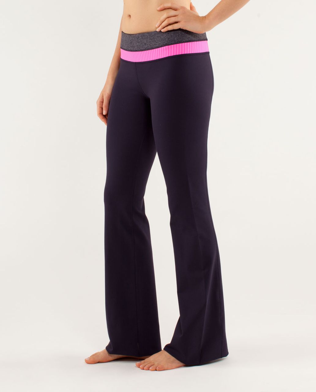 Lululemon Groove Pant *Slim (Regular) - Black Swan / Herringbone Black Swan / Slope Stripe Raspberry Glo Light