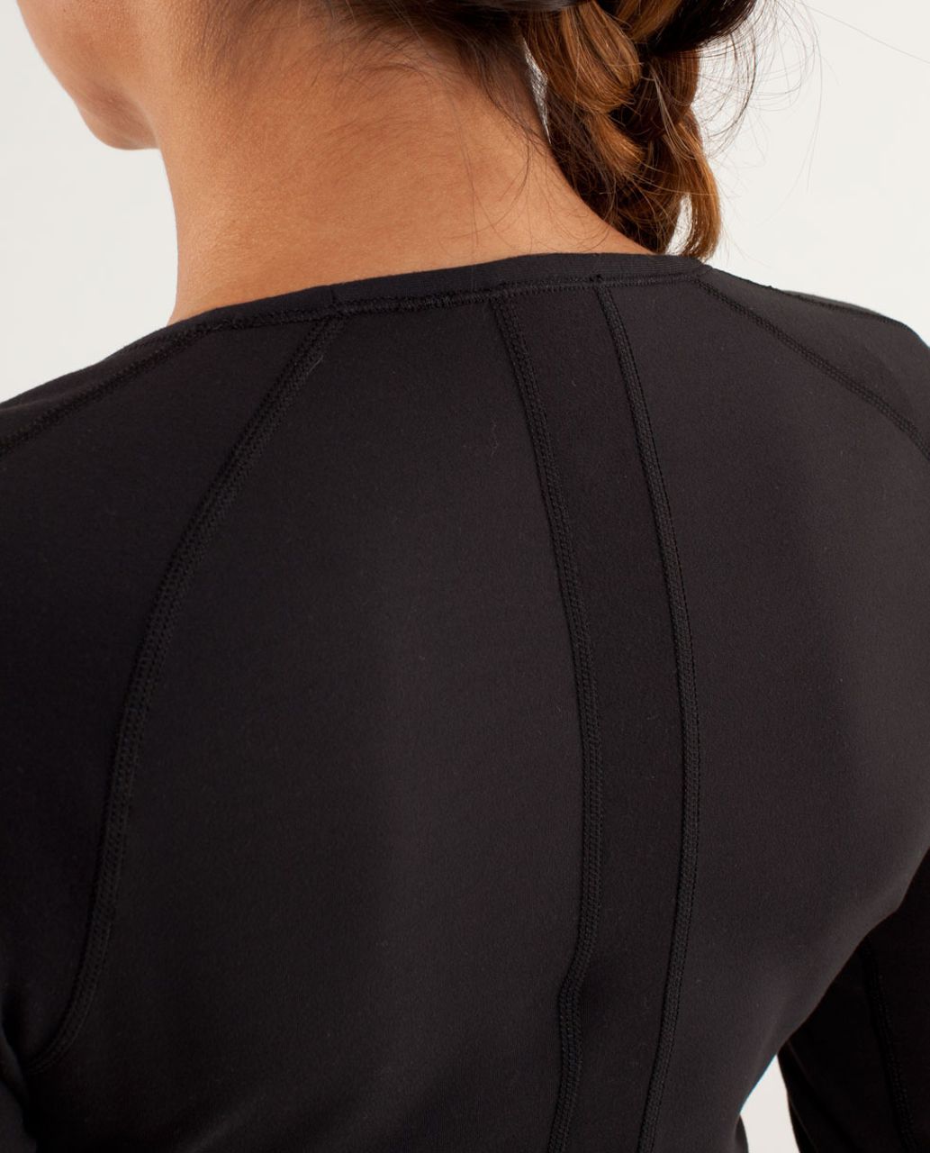 Lululemon Runder Under Long Sleeve - Black / Heathered Coal / Black