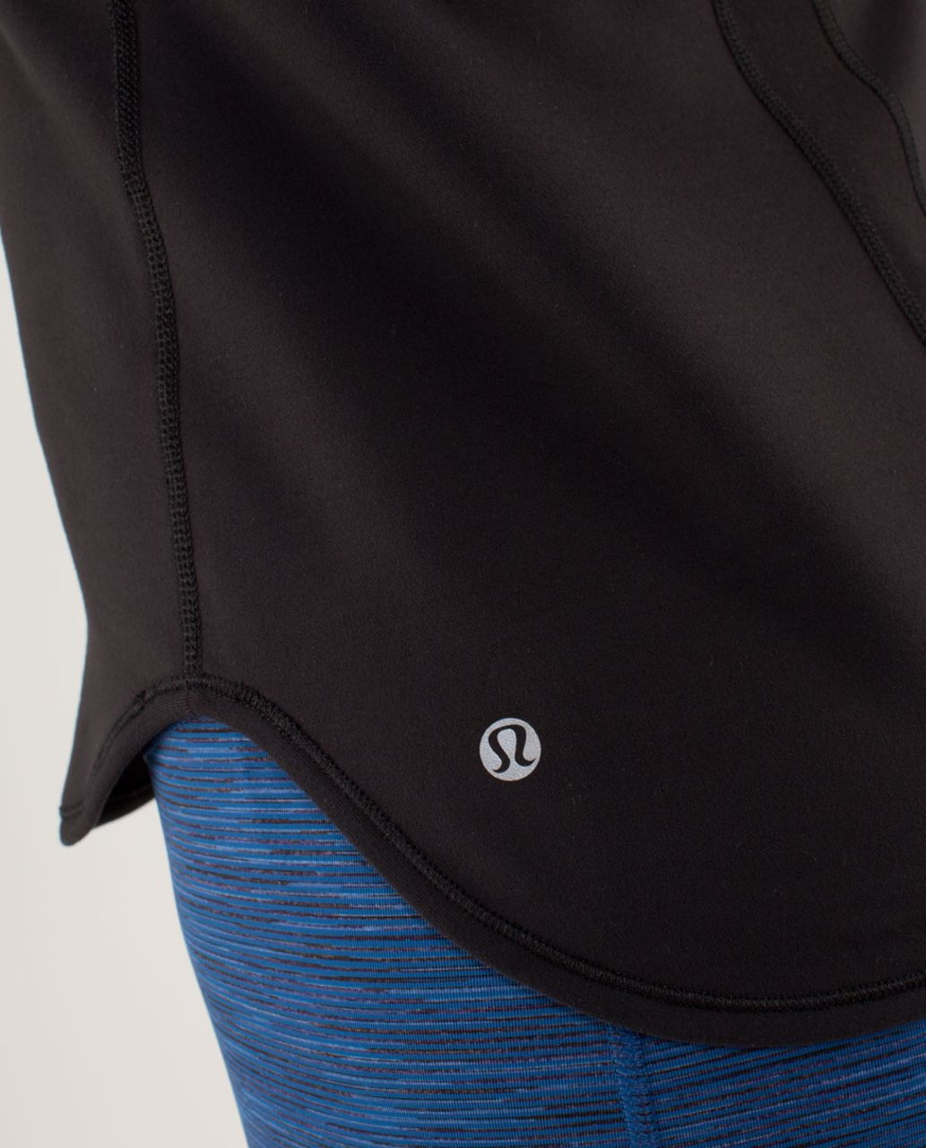 Lululemon Runder Under Long Sleeve - Black / Heathered Coal / Black