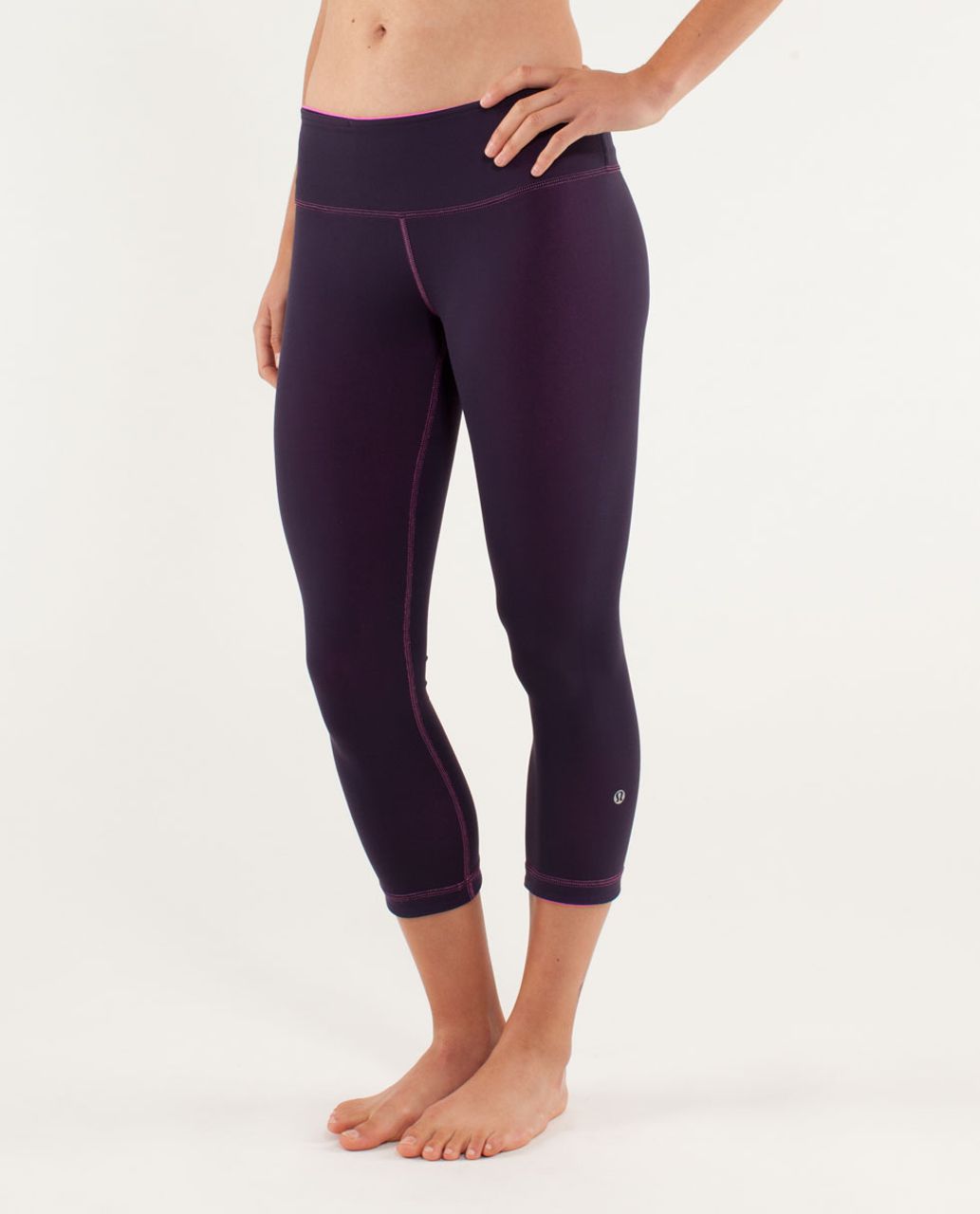 Lululemon Wunder Under Twiggy Nimbus Soot Light High Waisted Crop Leggings 4  - $14 - From Galore