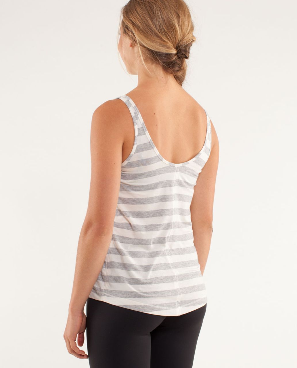 Lululemon Heart Opener Tank - Micro Macro Polar Cream Silver Slate