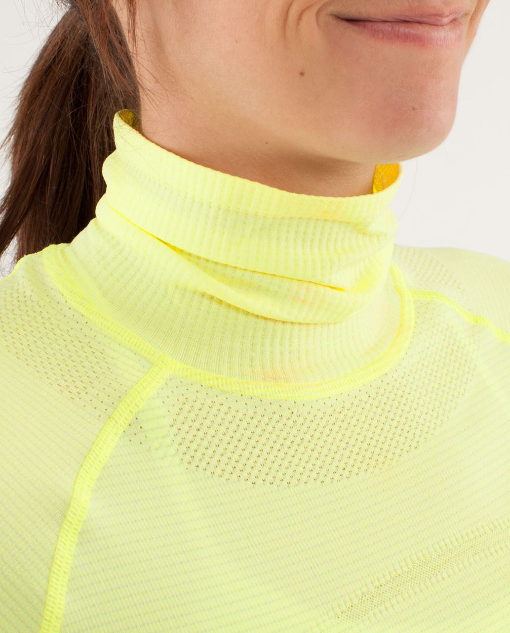 Lululemon Run:   Swiftly Turtleneck - Clarity Yellow