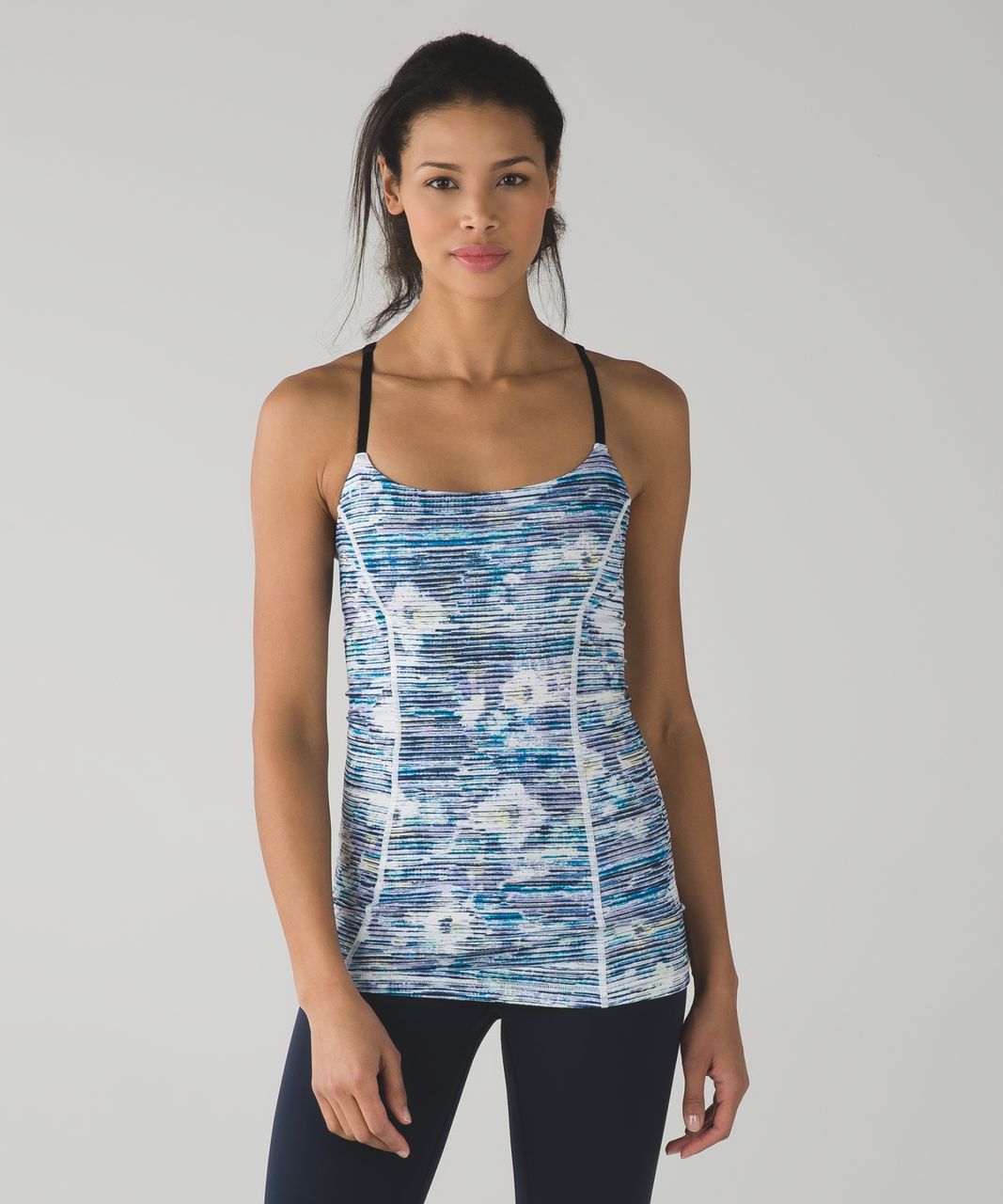 Lululemon True Self Tank - Blurry Belle Multi / Black