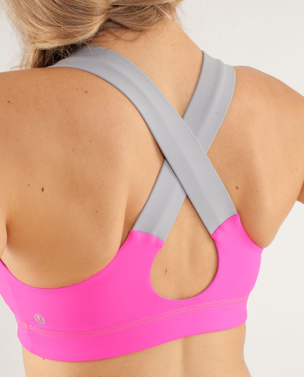 Lululemon All Sport Bra - Raspberry Glo Light / Silver Slate