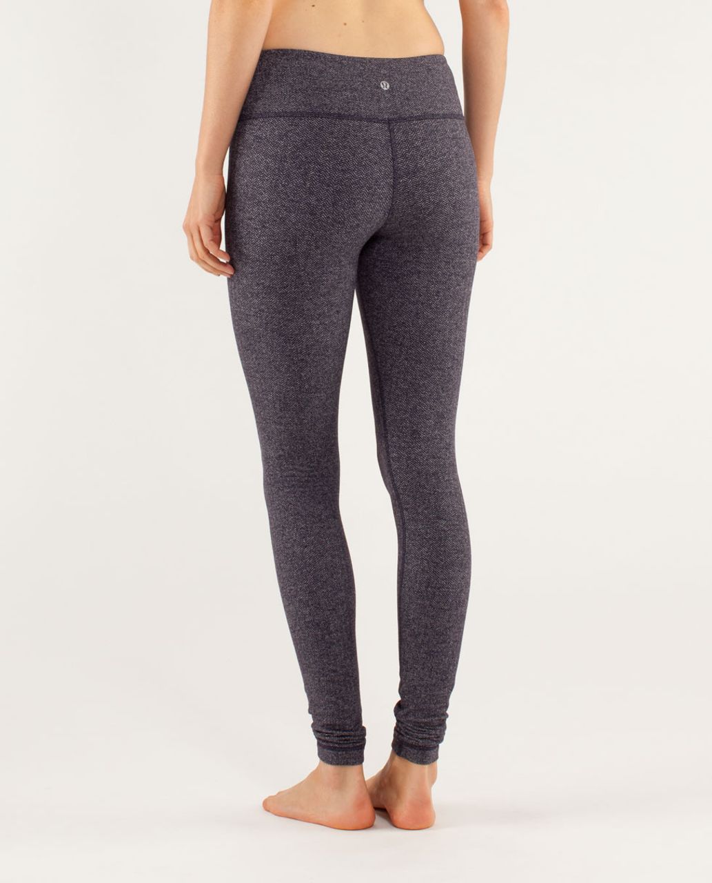 Lululemon Wunder Under Pant - Herringbone Black Swan / Black