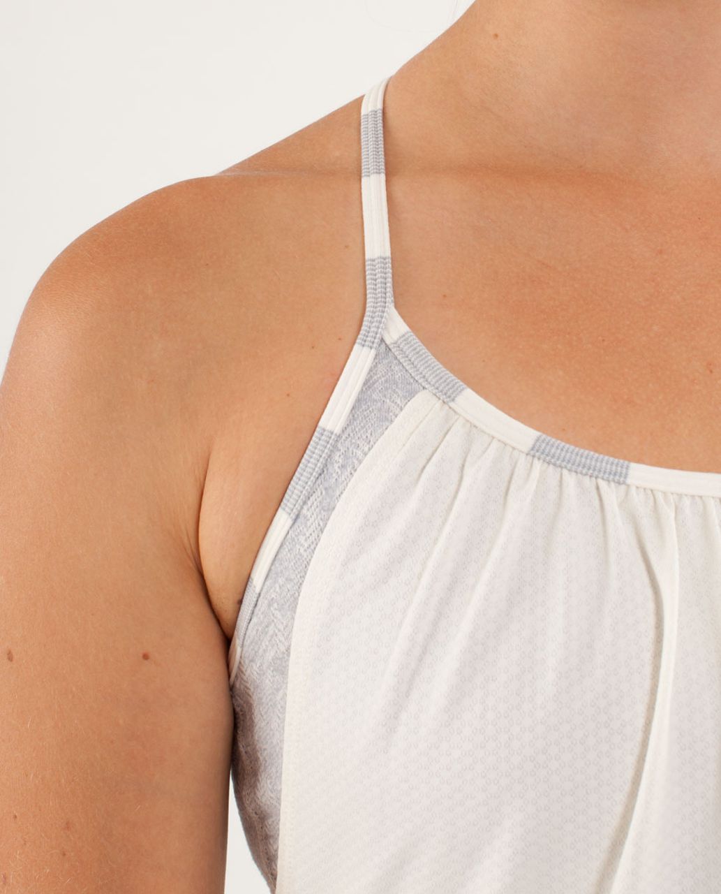 Lululemon No Limits Tank - Polar Cream / Rose Herringbone Polar Cream Heathered Silver Slate / Micro Macro Polar Cr