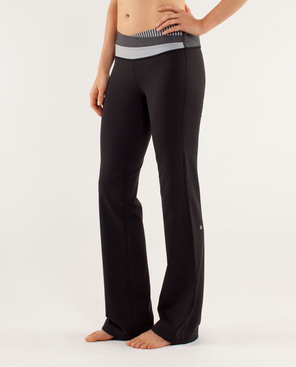 Lululemon Astro Pant (Tall) - Black / Slope Stripe Silver Slate Heathered Black / Heathered Deep Coal