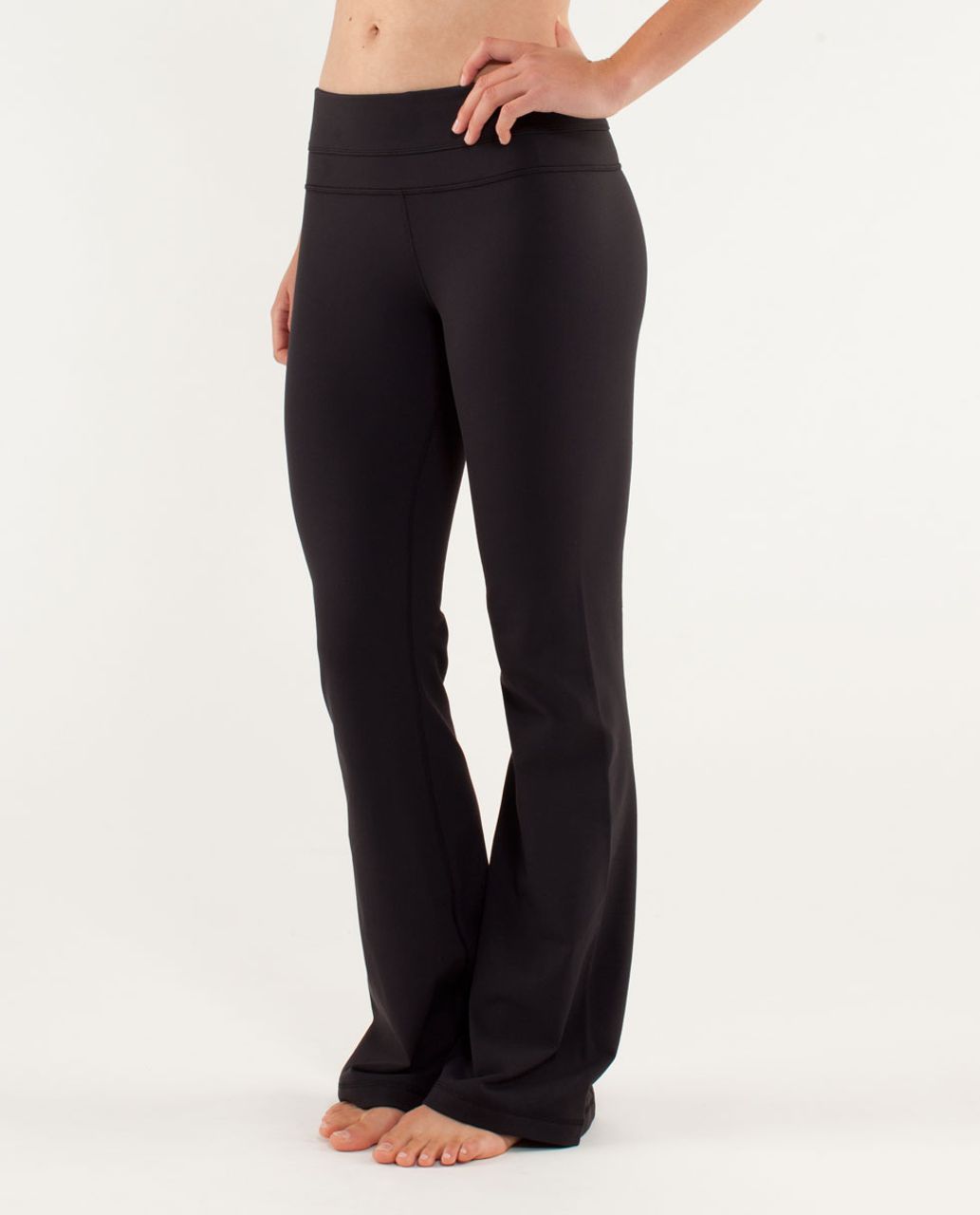 Lululemon Groove Pant *Brushed Slim (Regular) - Black - lulu fanatics