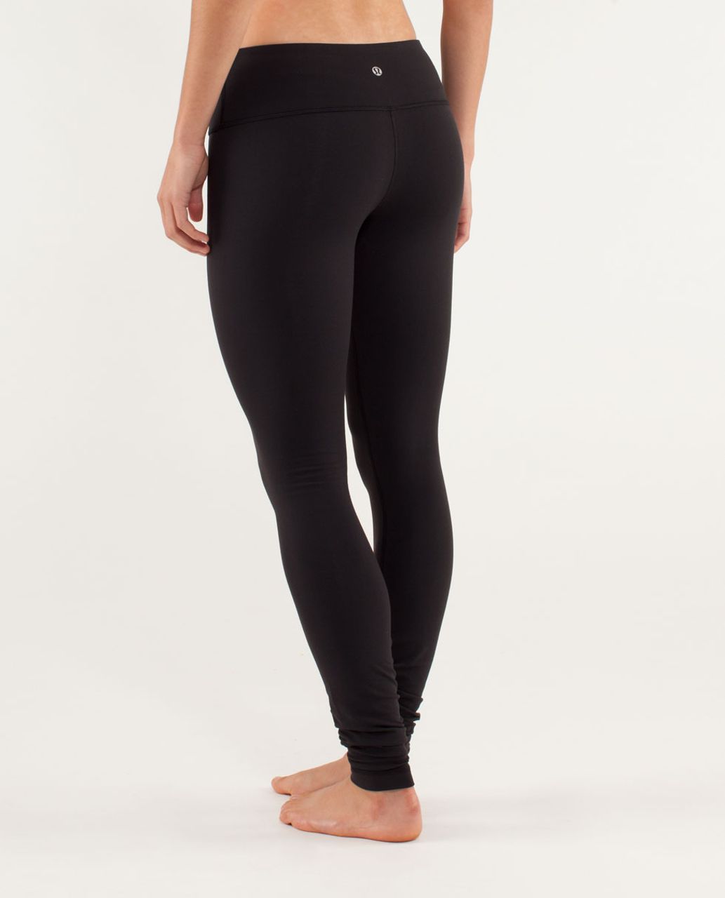 Lululemon Wunder Under Pant *Cotton (Roll Down) - Heathered Bark Chocolate  - lulu fanatics