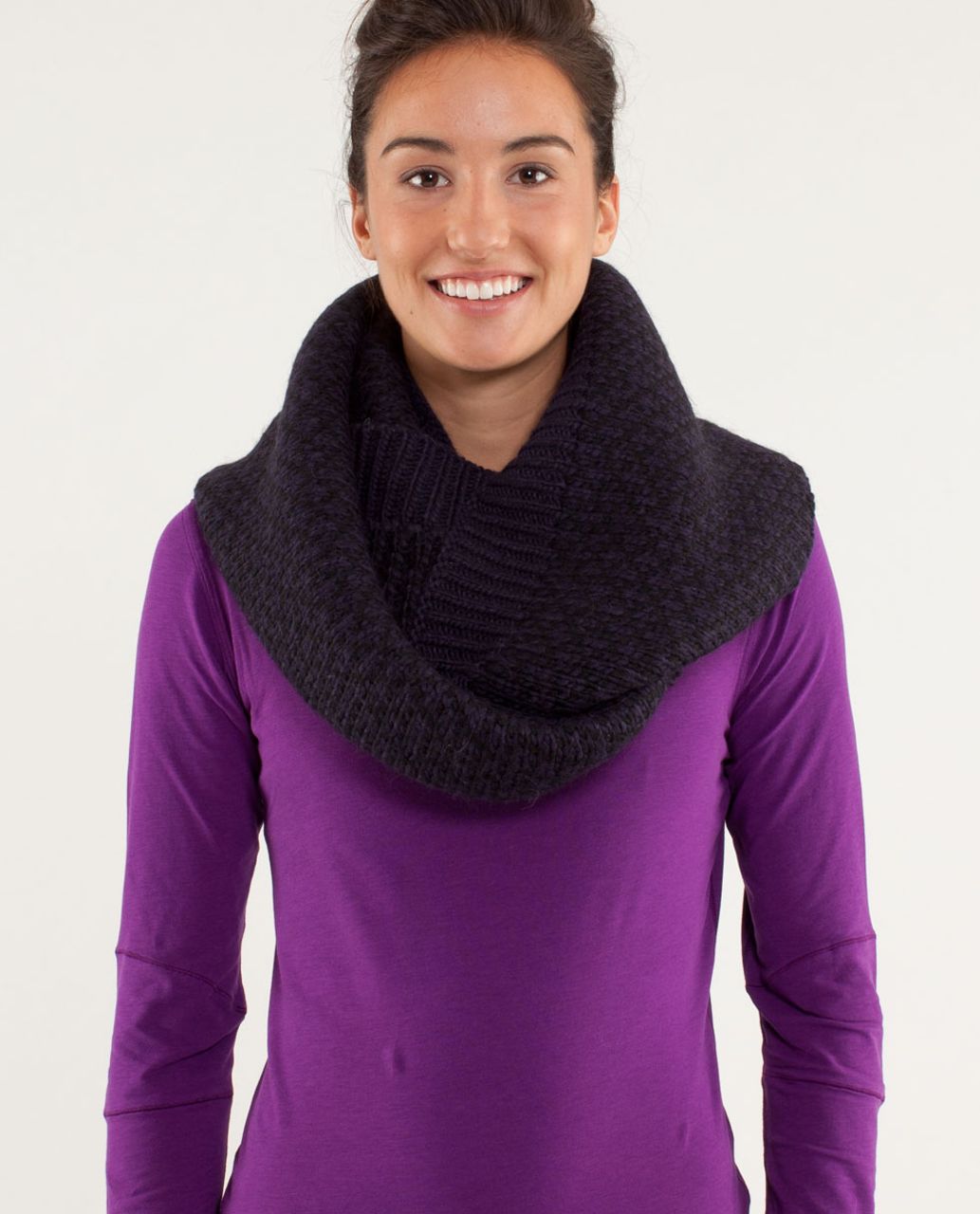 Lululemon Oversized Camo Jacquard Scarf - Black / Graphite Grey - lulu  fanatics