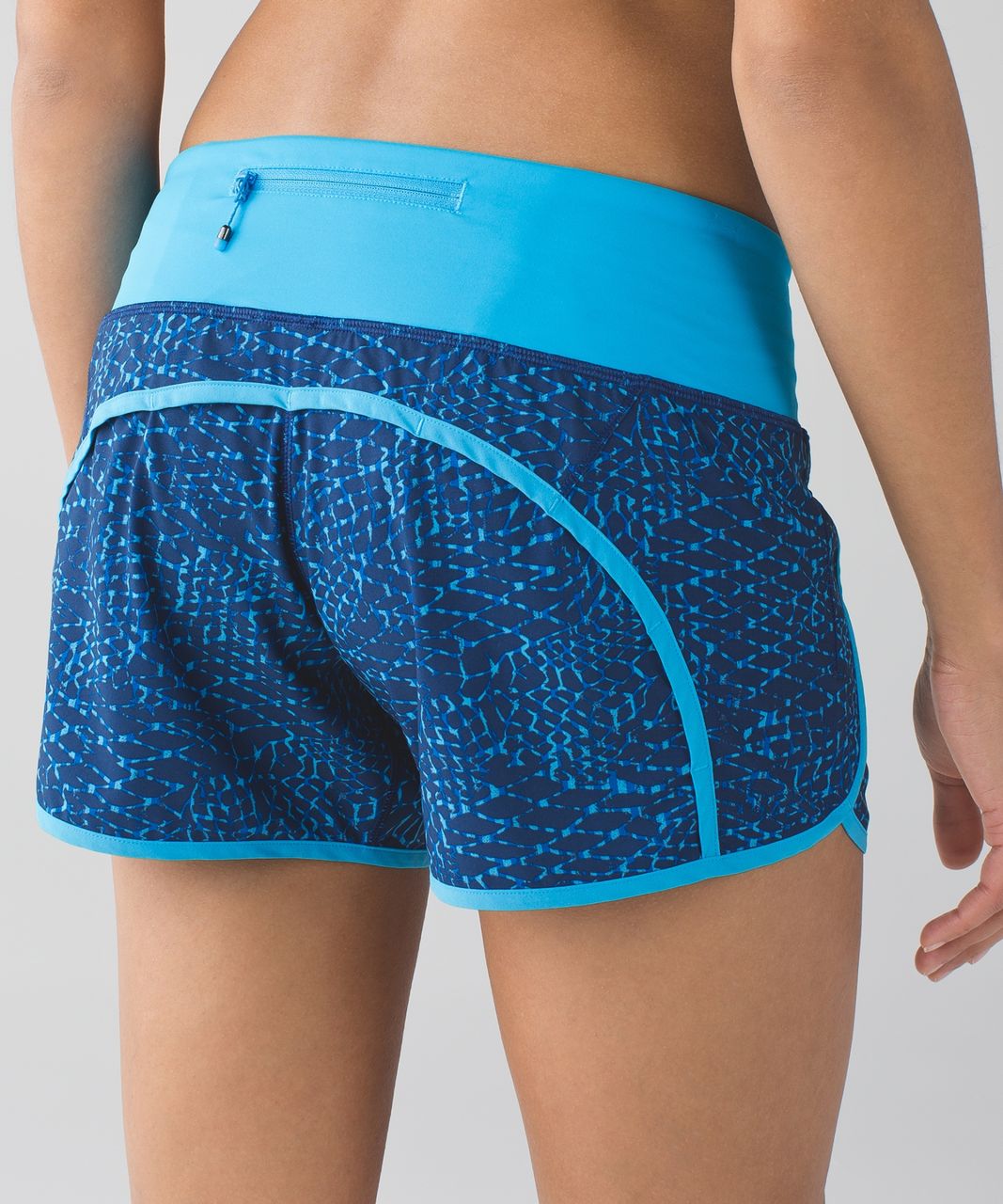 Lululemon Run Times Short - Samba Snake Kayak Blue Hero Blue / Kayak Blue