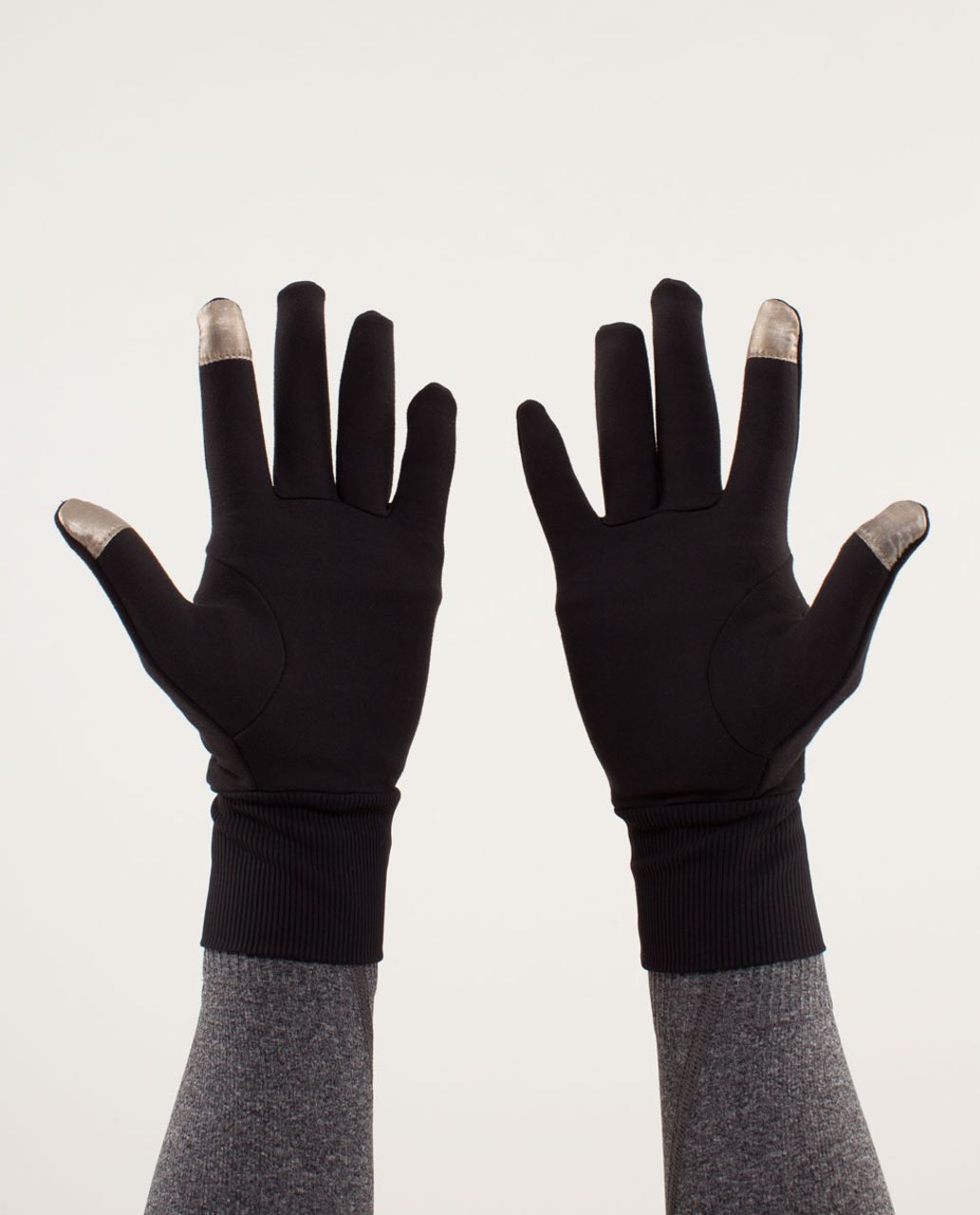 Lululemon Brisk Run Gloves - Black / Black