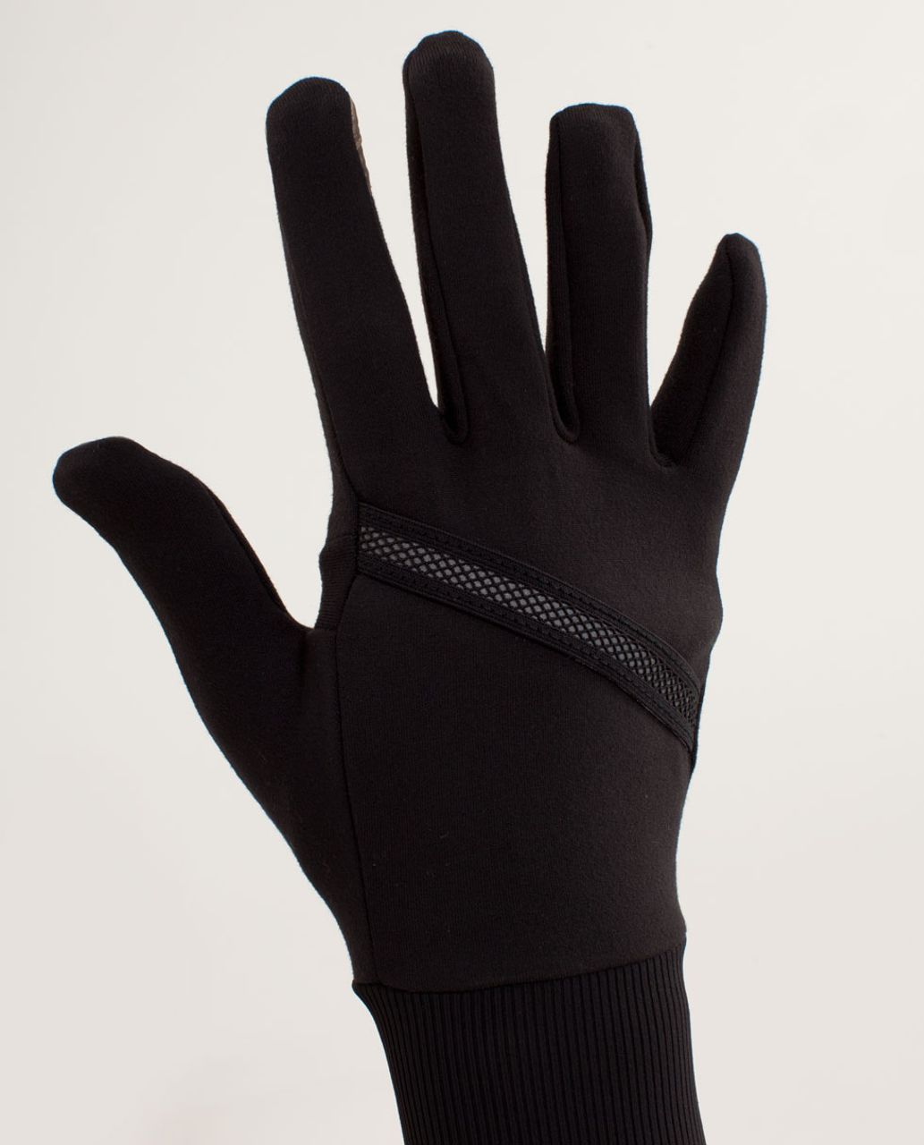 Lululemon Brisk Run Gloves - Black / Black