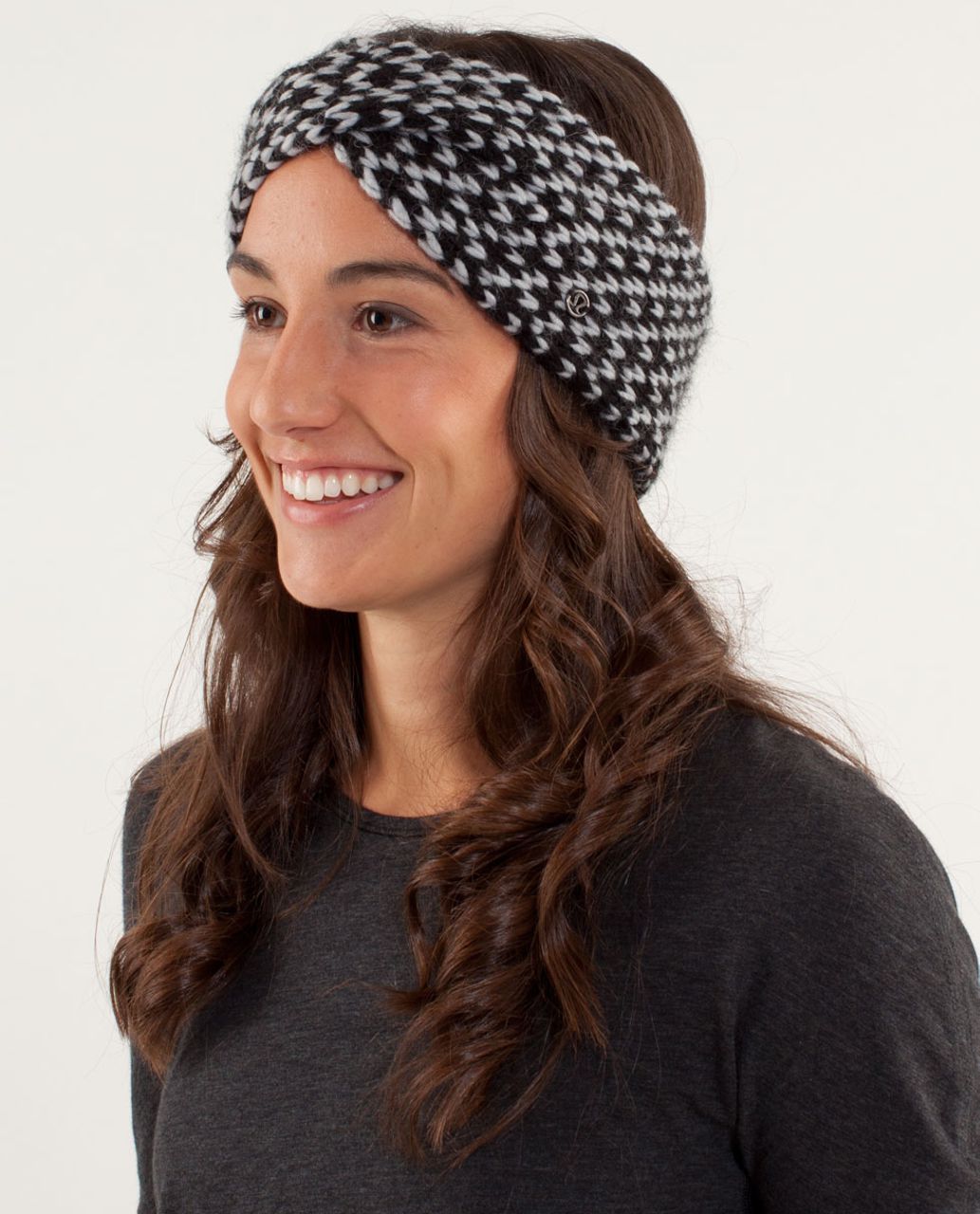 Lululemon Mad Knit Earwarmer - Silver Slate / Black