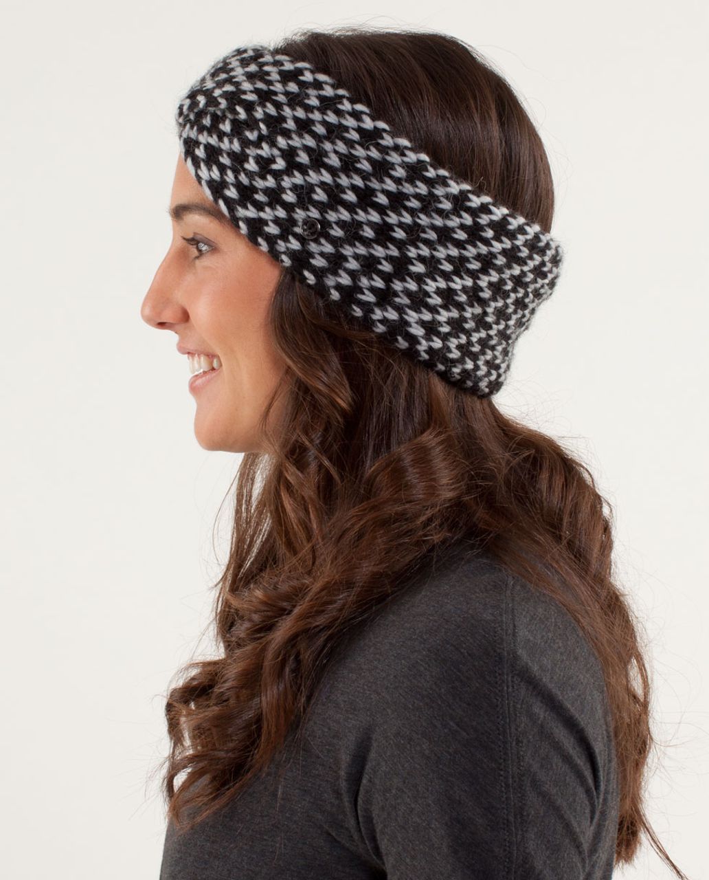 Lululemon Mad Knit Earwarmer - Silver Slate / Black