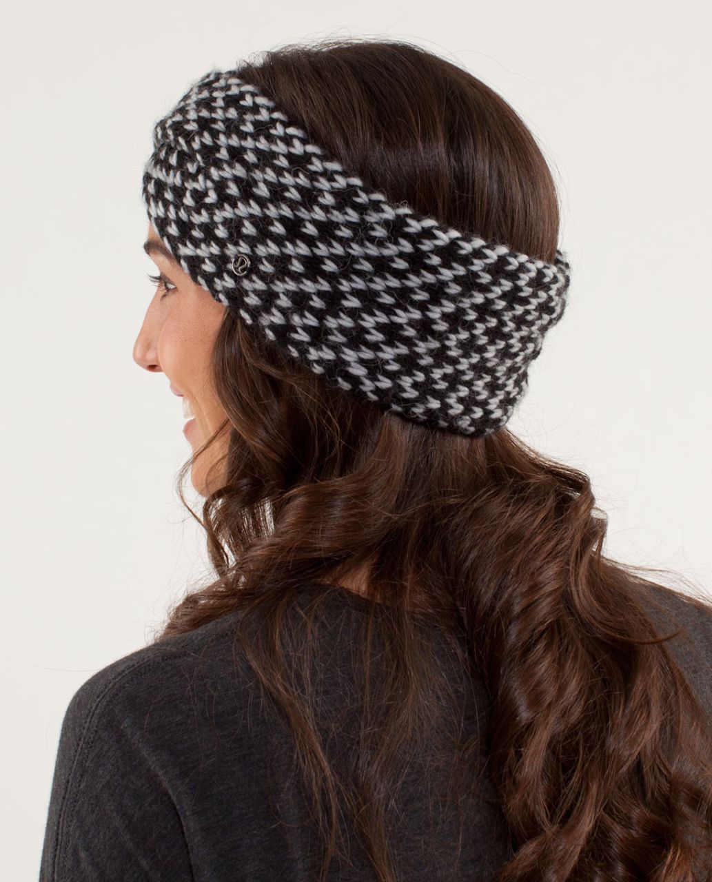 Lululemon Mad Knit Earwarmer - Silver Slate / Black