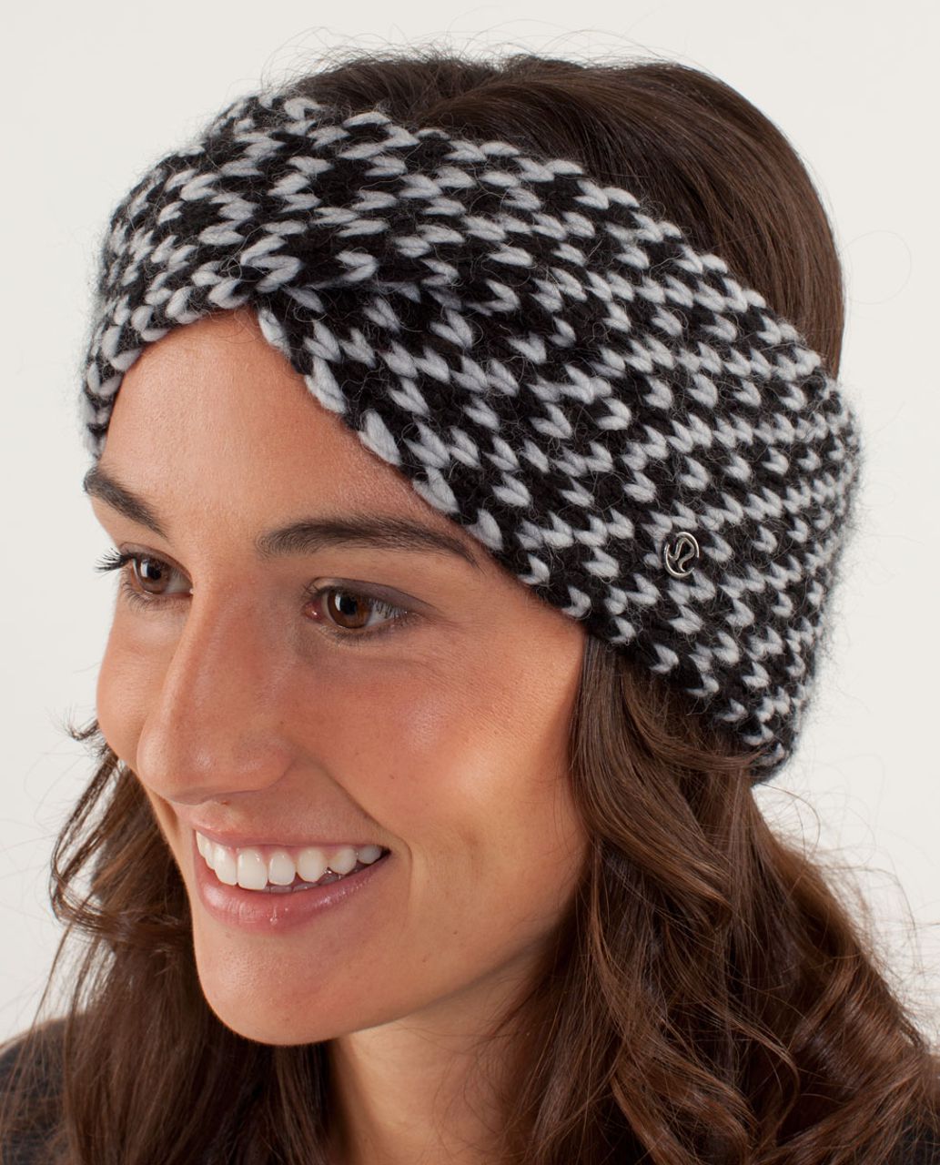 Lululemon Mad Knit Earwarmer - Silver Slate / Black