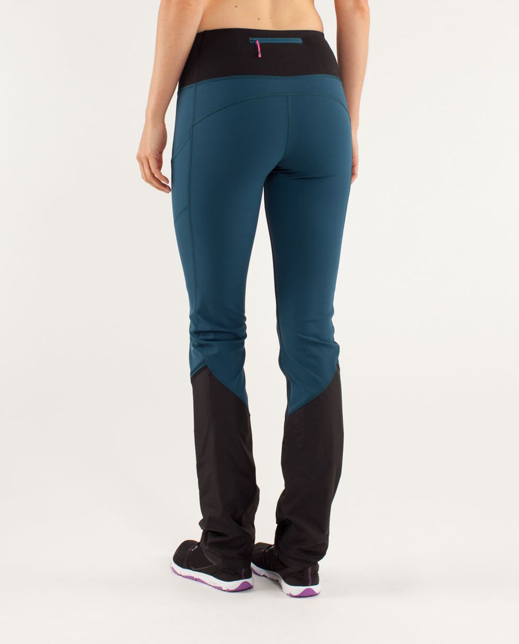 Lululemon Run:  Clear As Mud Pant - Alberta Lake / Black