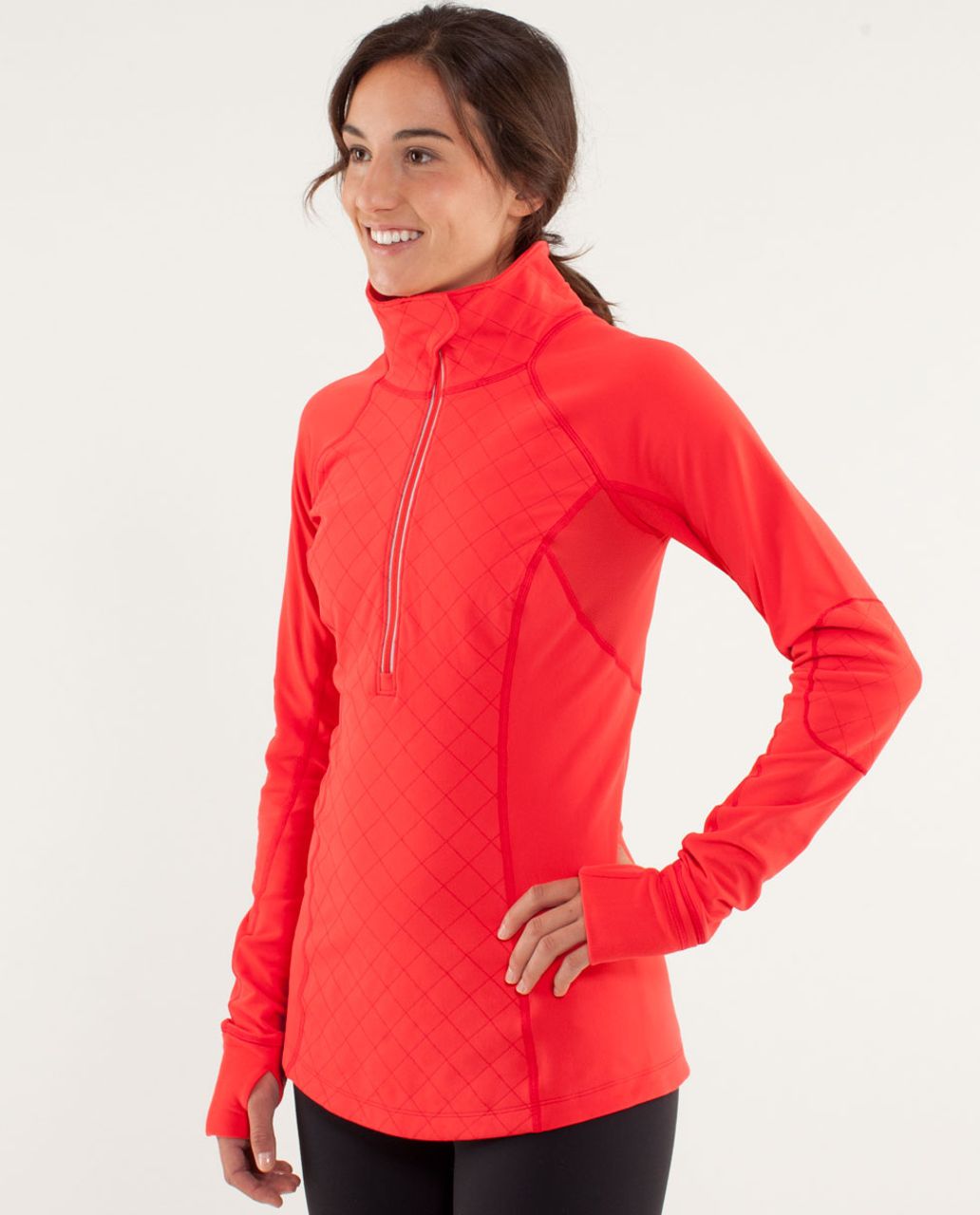 Lululemon Run:  Toasty Tech Pullover - Love Red