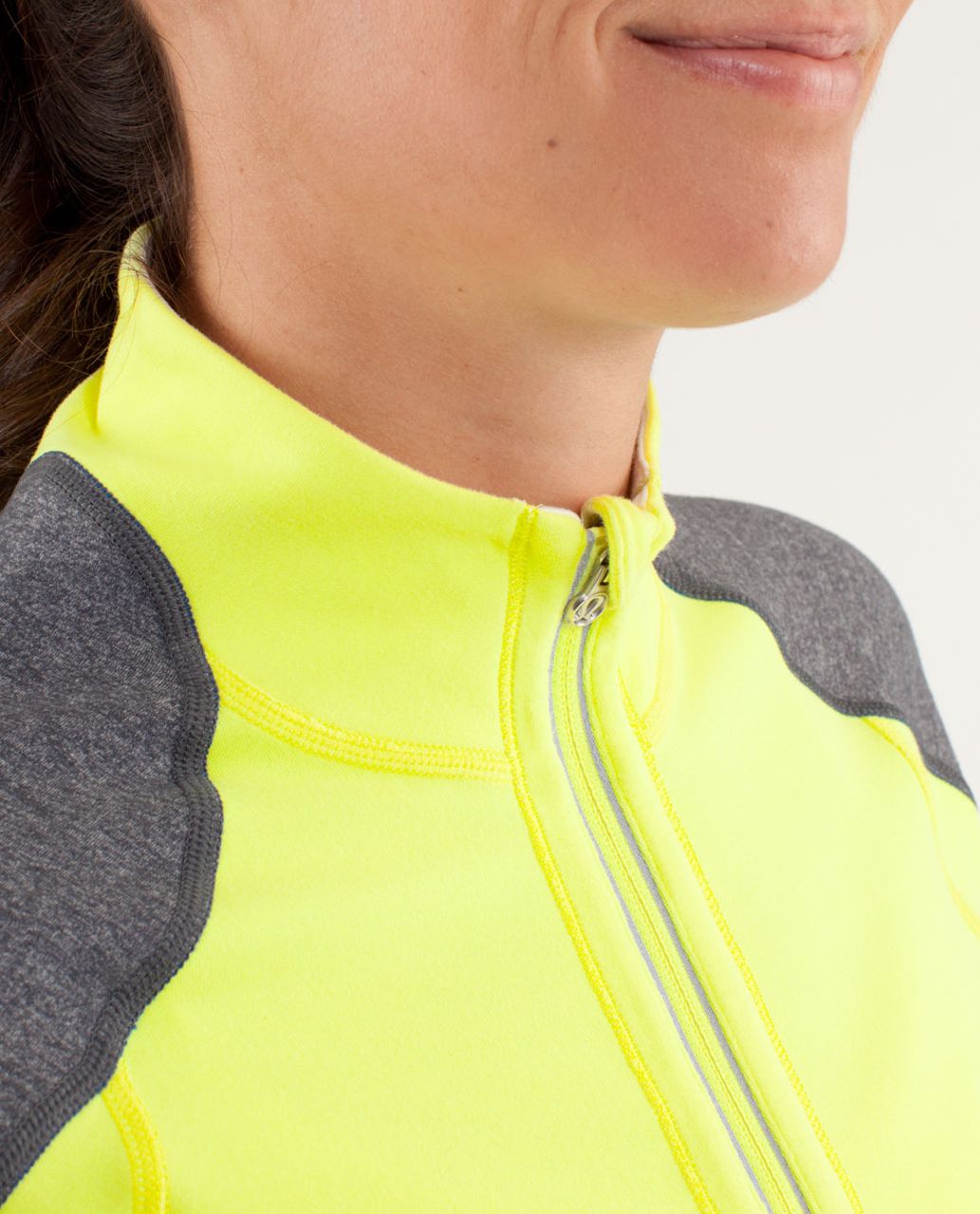 Lululemon Run:  U-Turn Pullover - Polar Cream / Clarity Yellow / Limitless Blue / Heathered Coal