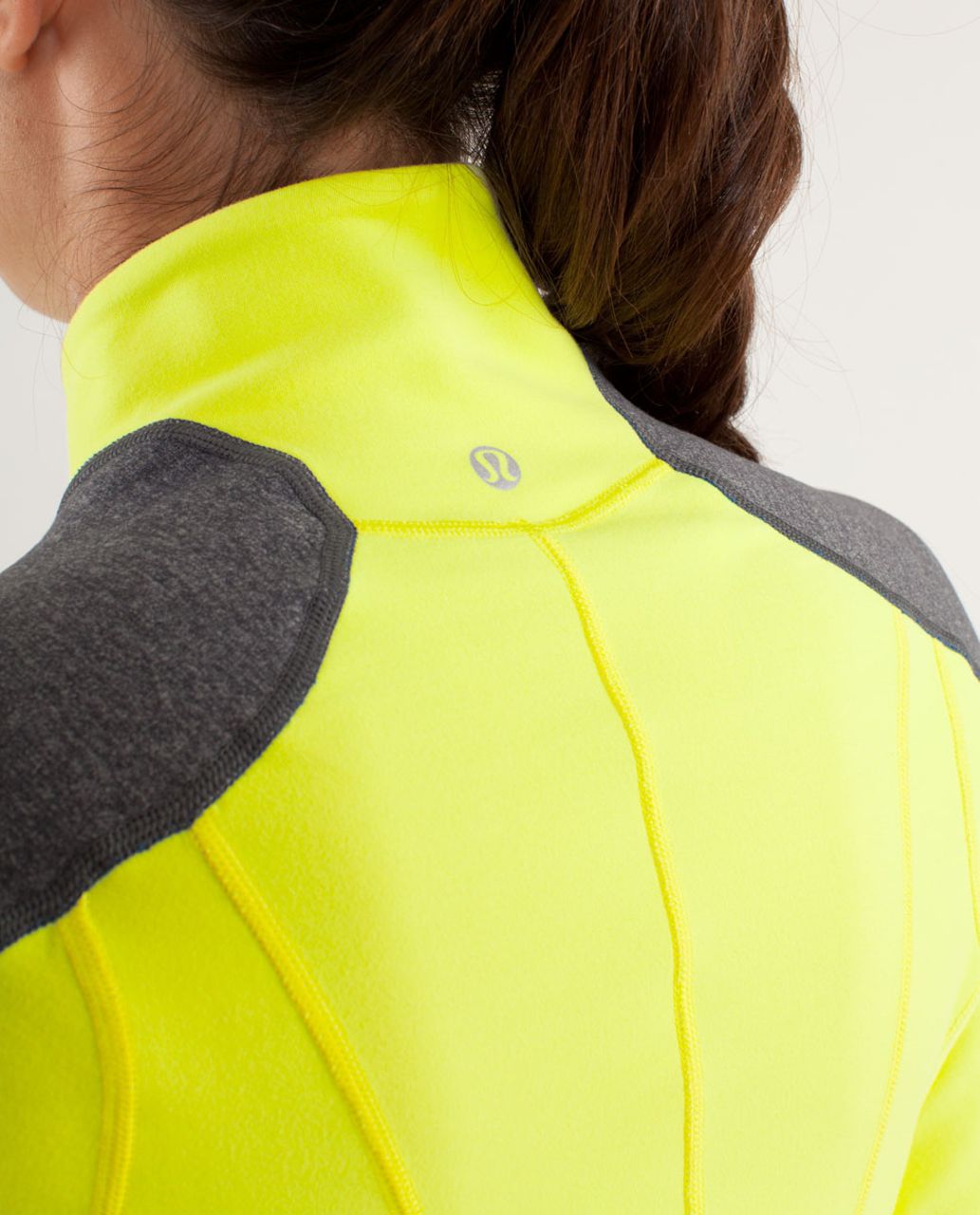 Lululemon Run:  U-Turn Pullover - Polar Cream / Clarity Yellow / Limitless Blue / Heathered Coal