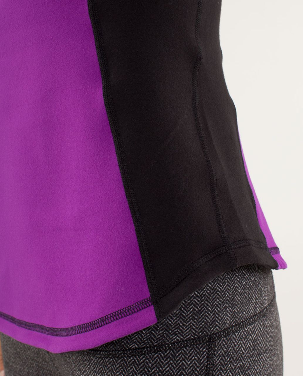 Lululemon Run:  U-Turn Pullover - Tender Violet / Black