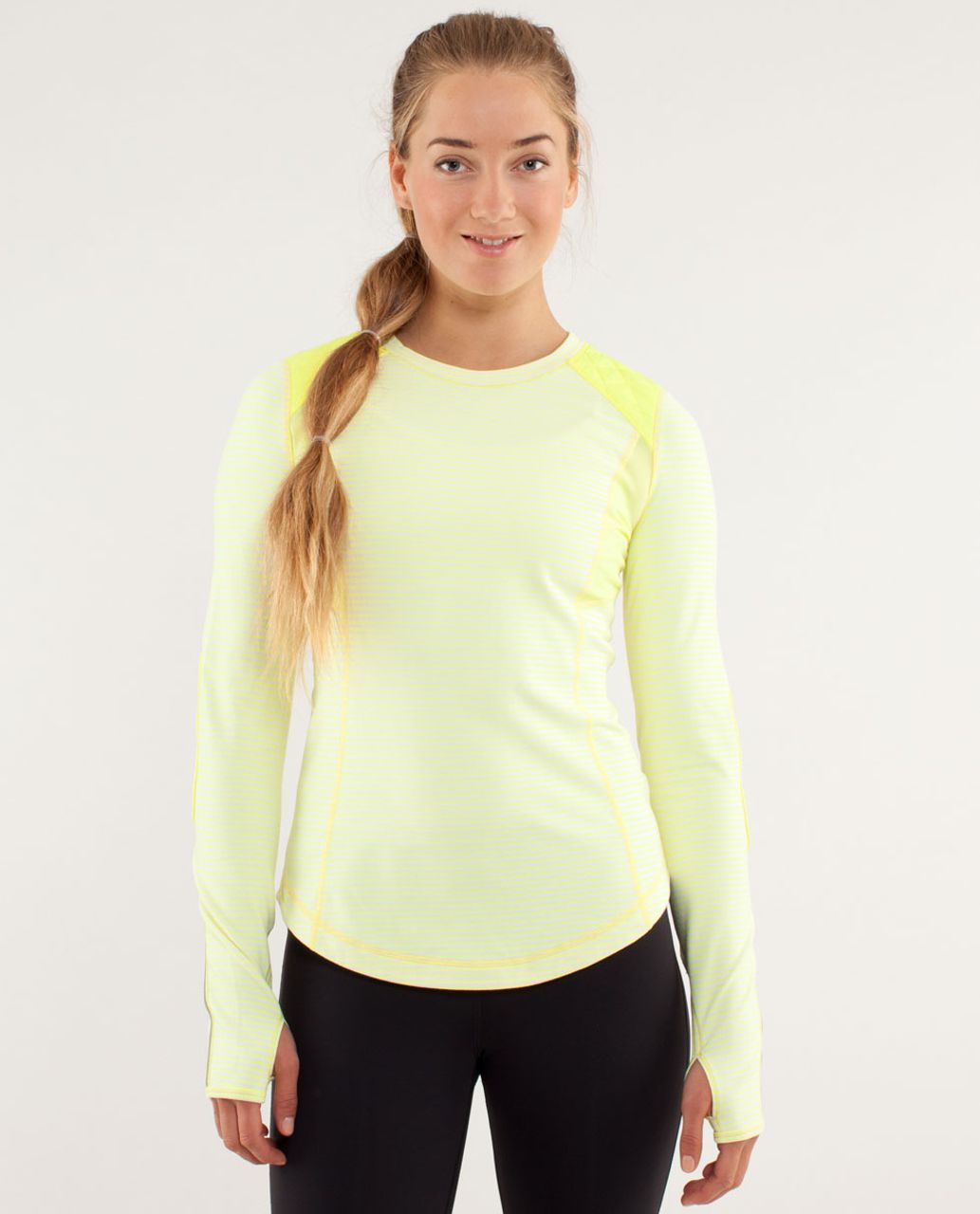 Lululemon Look Ahead Run Long Sleeve In Iced Iris