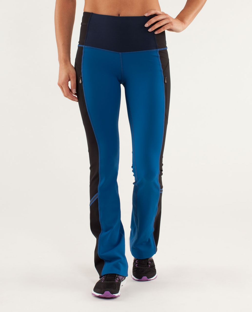 Lululemon Run:  Ice Queen Pant - Limitless Blue / Black