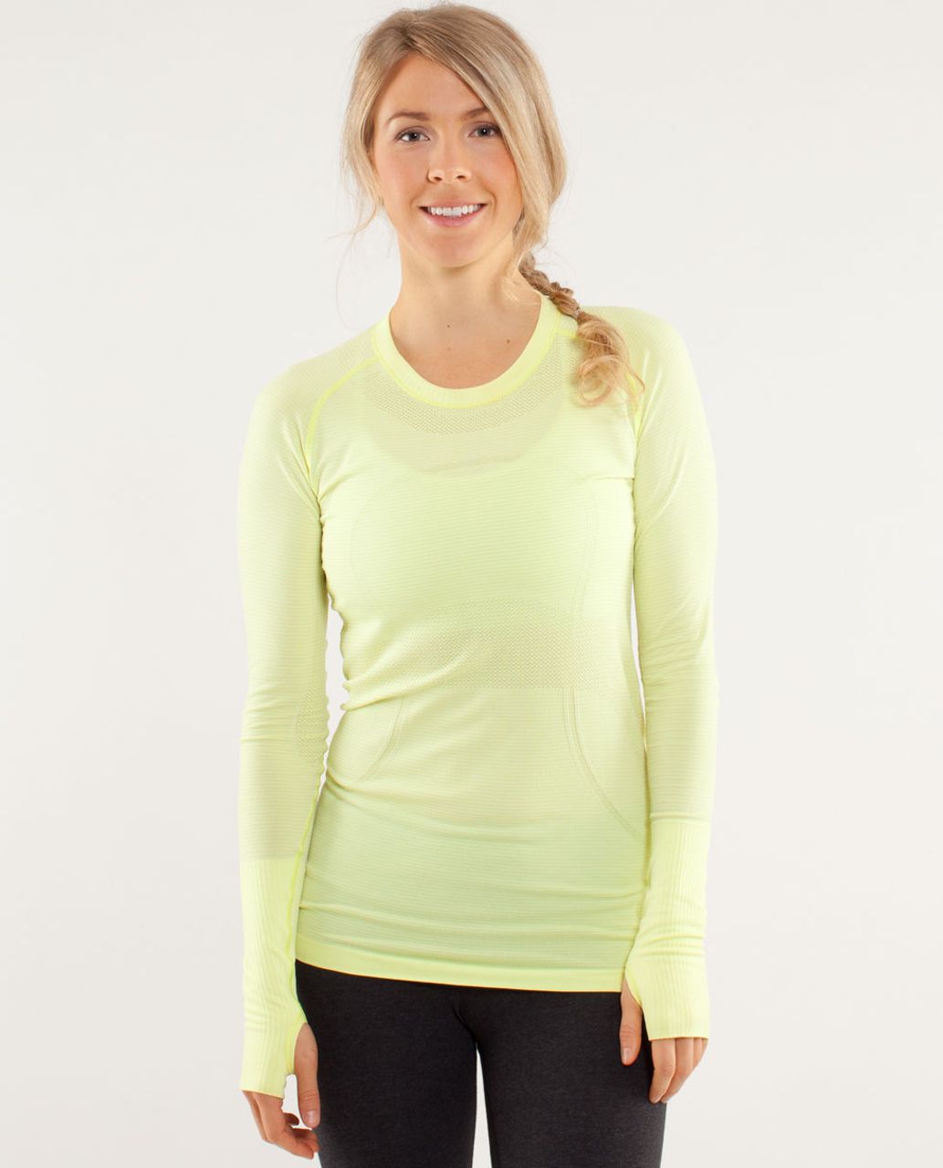 Lululemon Run:  Swiftly Tech Long Sleeve - Clarity Yellow