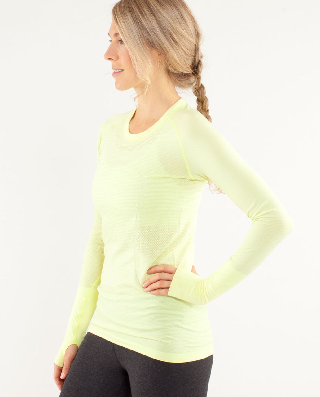 Lululemon Run:  Swiftly Tech Long Sleeve - Clarity Yellow