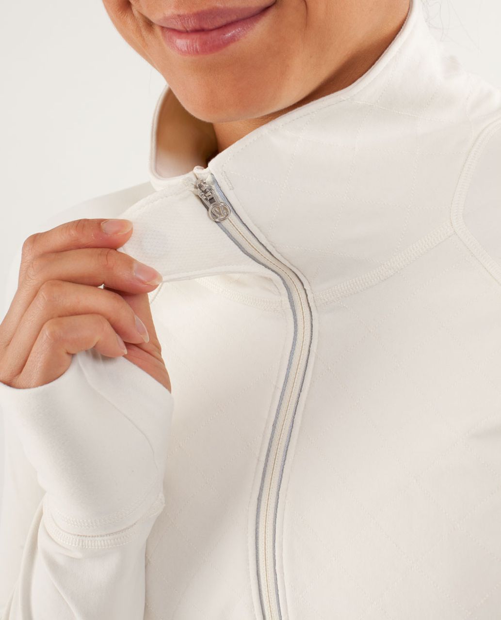 Lululemon Run:  Toasty Tech Pullover - Polar Cream