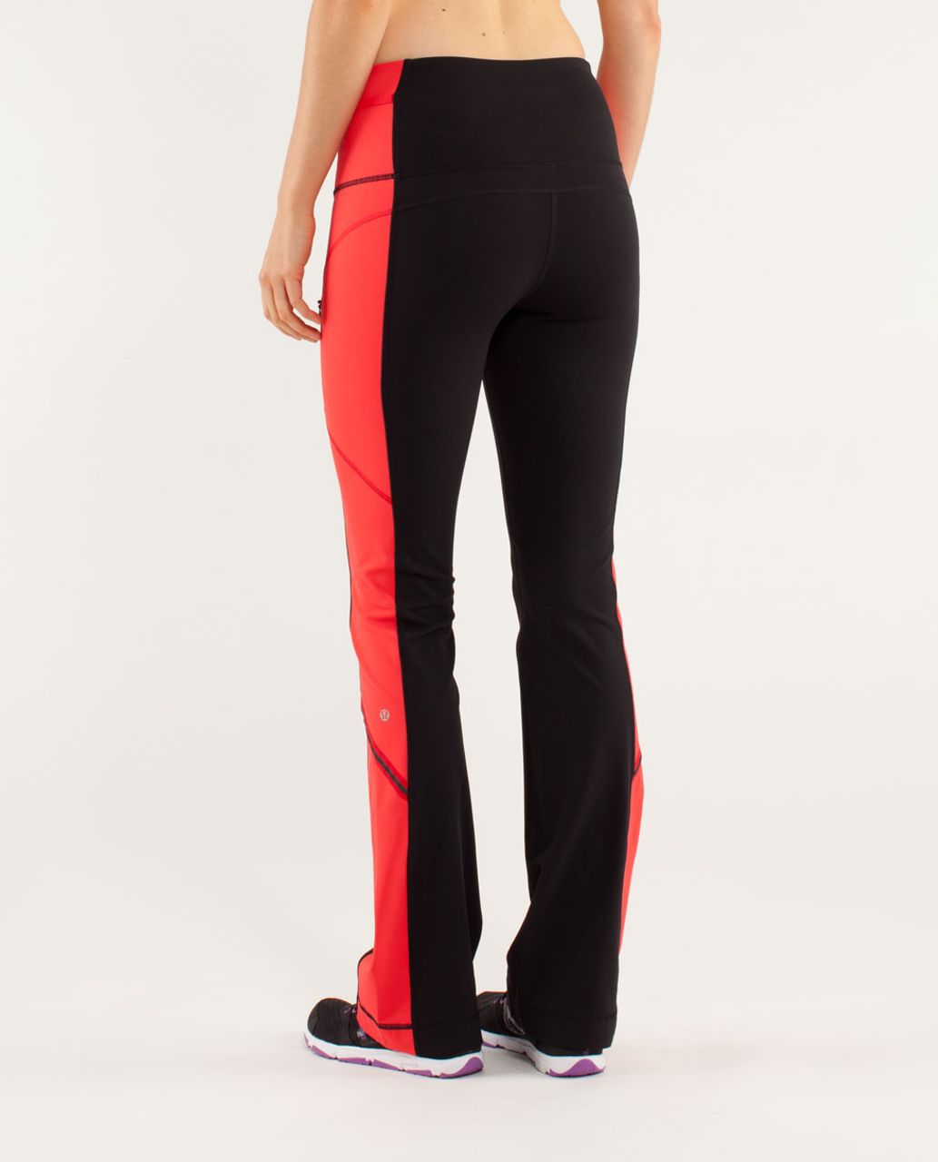 Lululemon Run:  Ice Queen Pant - Black / Love Red