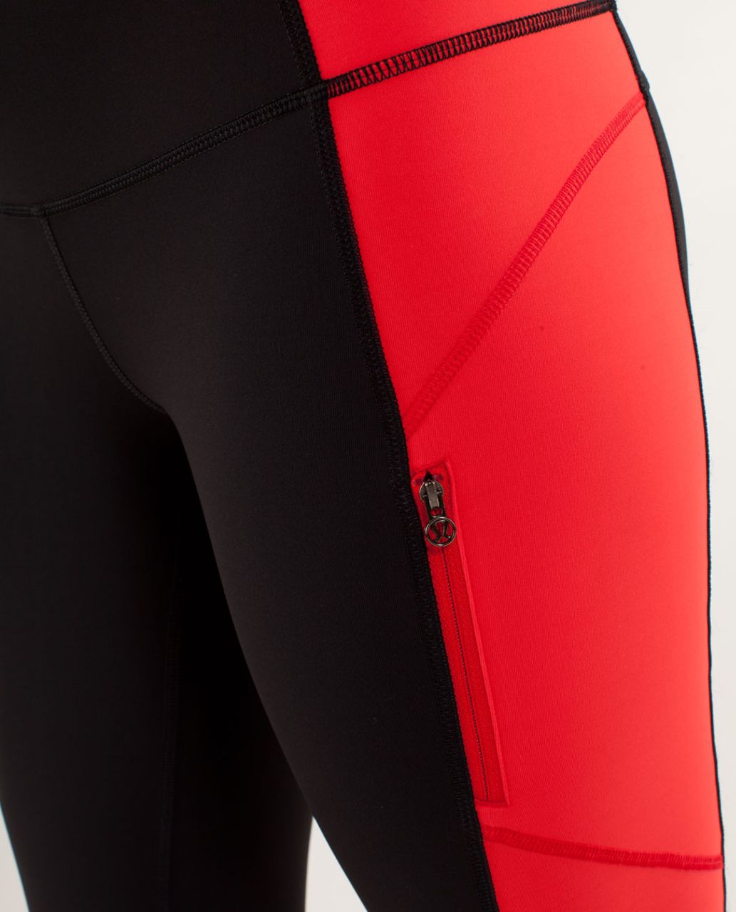 Lululemon Run:  Ice Queen Pant - Black / Love Red