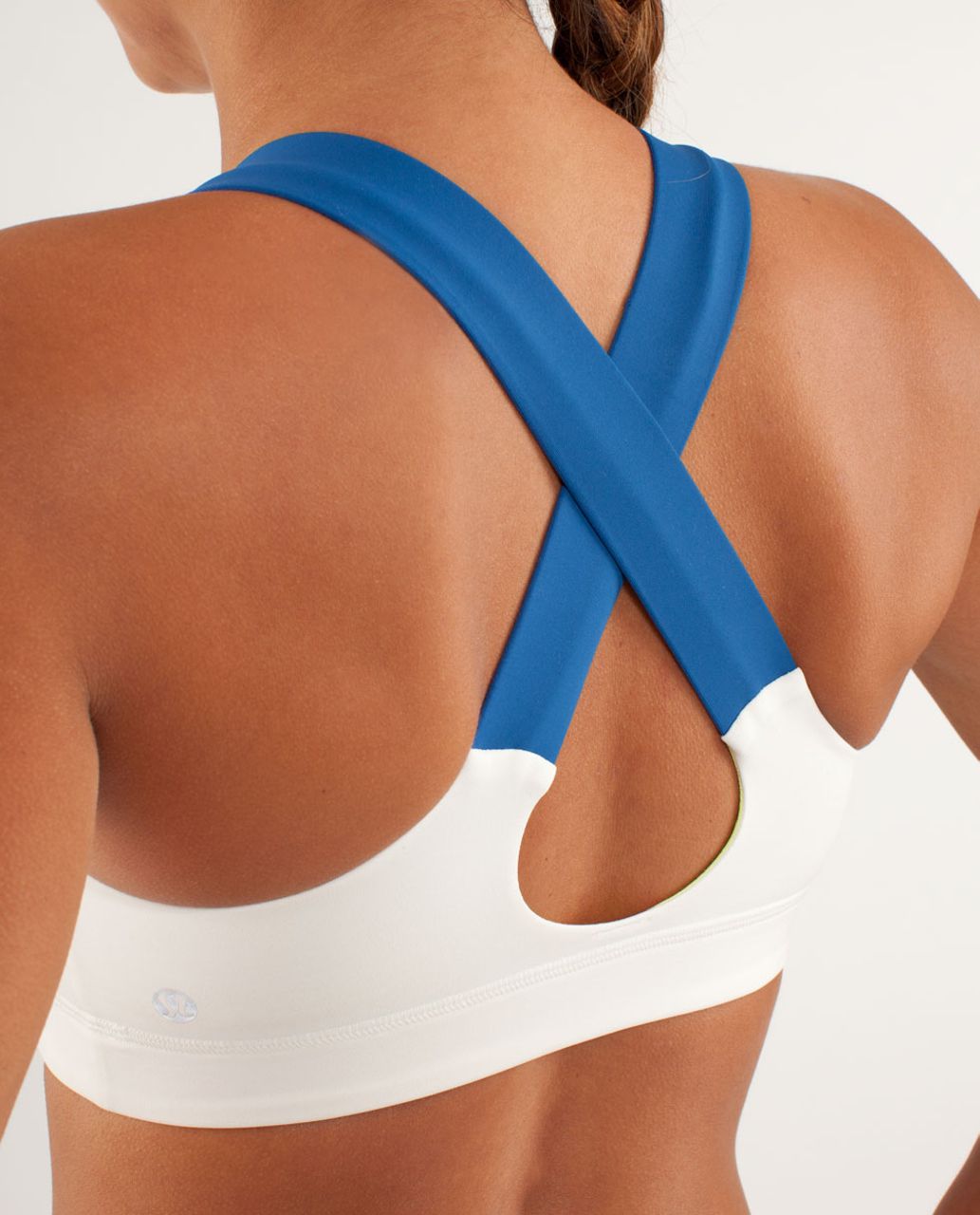 Lululemon All Sport Bra - Polar Cream / Limitless Blue