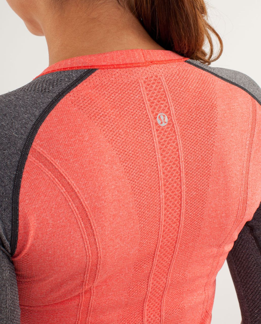 Lululemon Run:  Swiftly Tech Long Sleeve - Love Red / Deep Coal