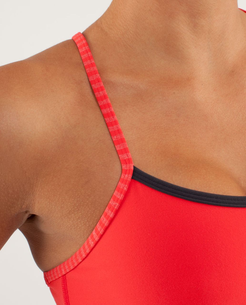 Lululemon Power Y Tank *Luon Light - Love Red / Slope Stripe Love Red Heathered Fiery Red / Deep Coal