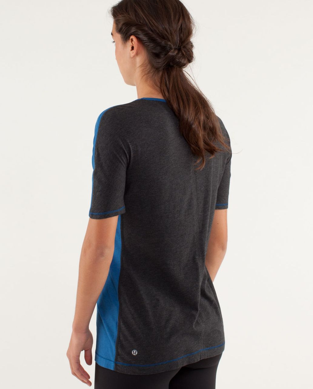 Lululemon Devotion Short Sleeve Tee - Limitless Blue / Heathered Black