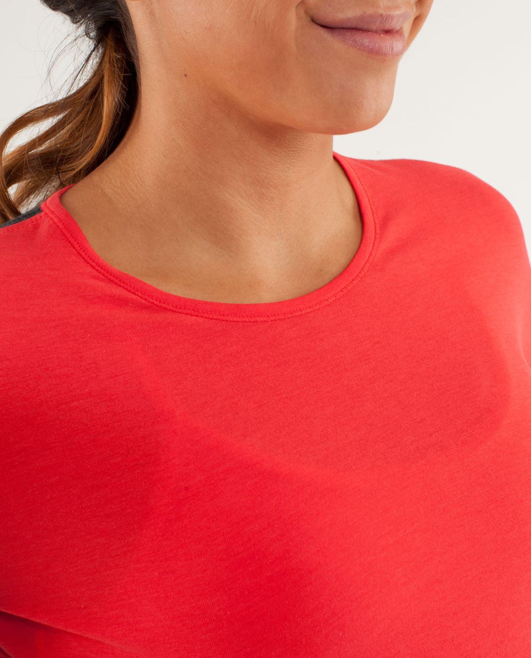 Lululemon Devotion Short Sleeve Tee - Love Red / Heathered Deep Coal