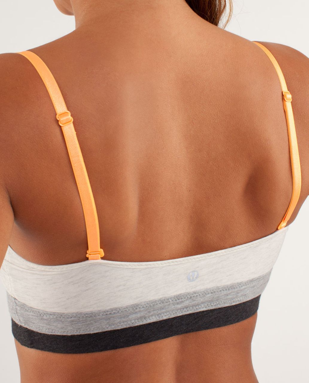 Lululemon Contentment Triangle Bra - Heathered Polar Cream / Micro Macro Stripe Polar Cream / Heathered Silver Slate