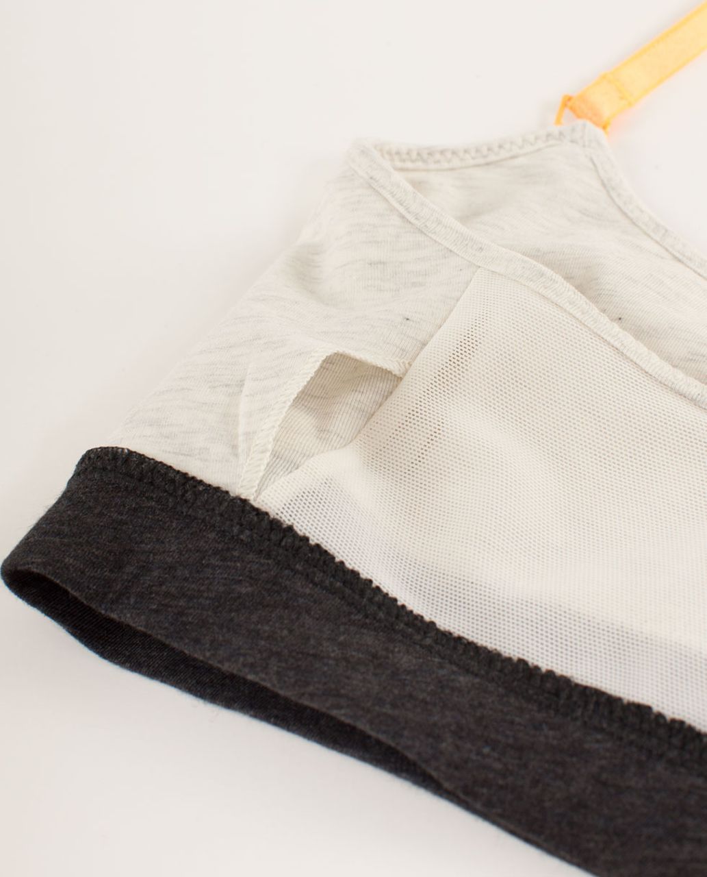 Lululemon Contentment Triangle Bra - Heathered Polar Cream / Micro Macro Stripe Polar Cream / Heathered Silver Slate