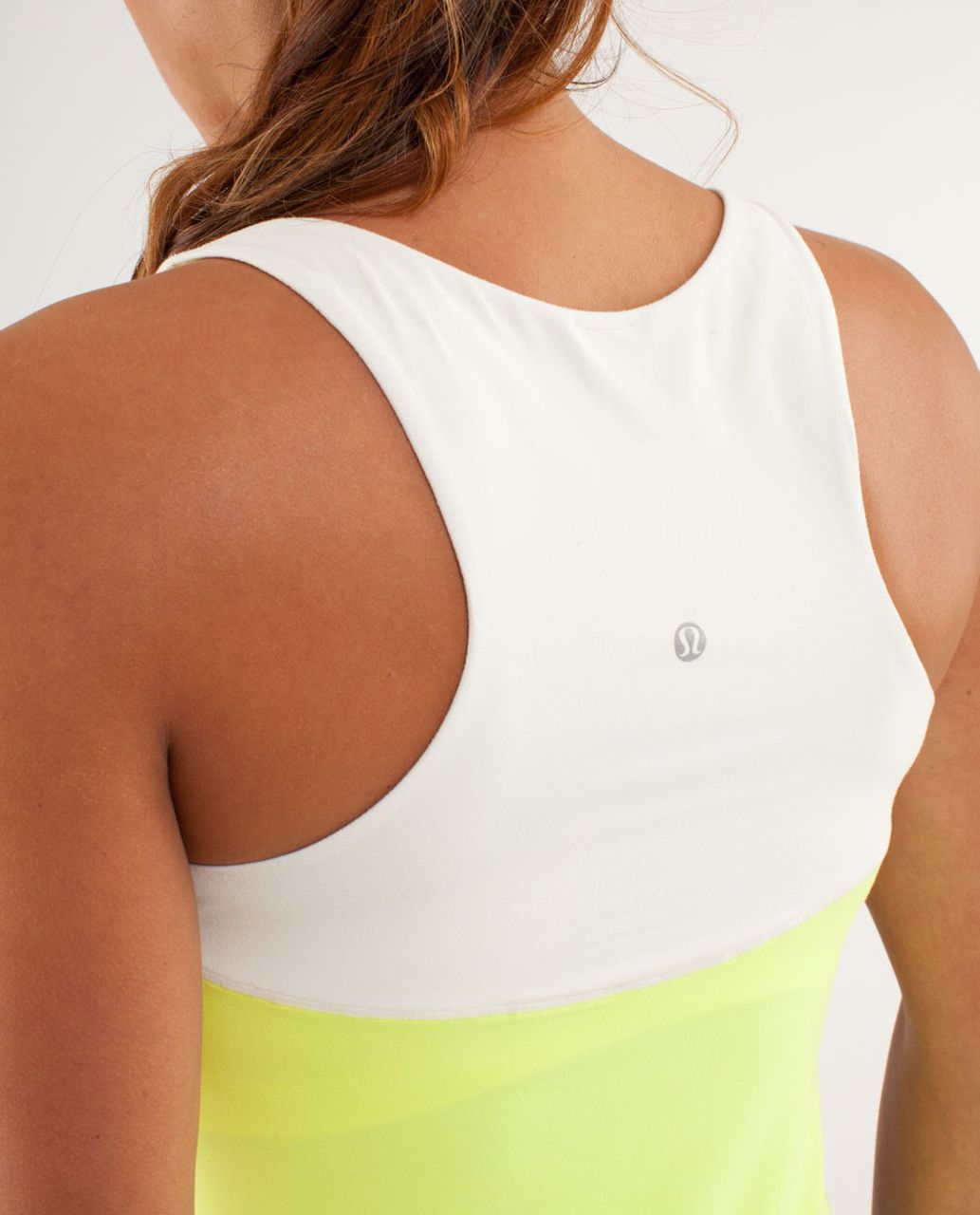 Lululemon Run:  First Base Tank - Limitless Blue / Polar Cream / Clarity Yellow