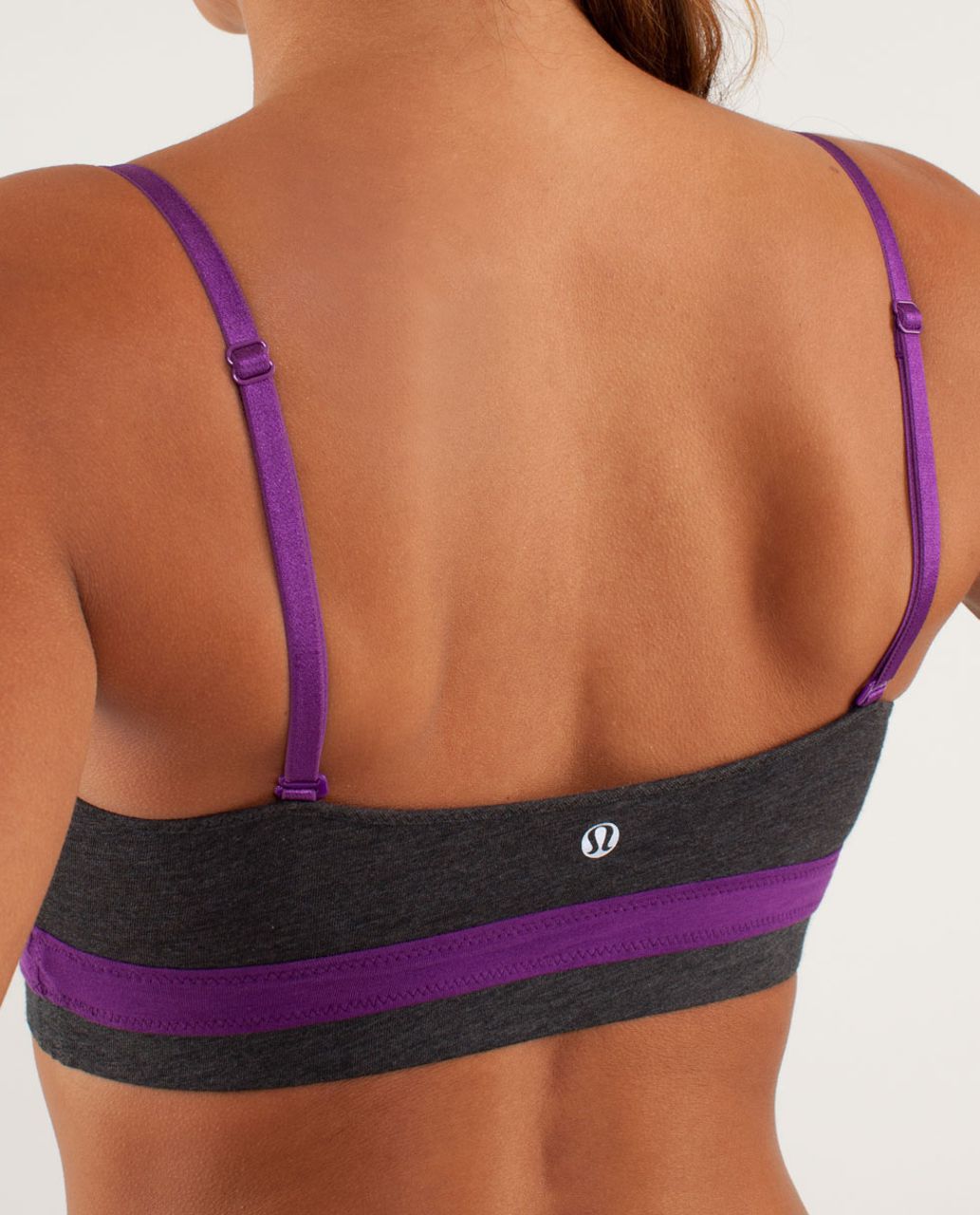 Lululemon Contentment Triangle Bra - Tender Violet / Black Swan / Micro  Macro Black Heathered Black - lulu fanatics