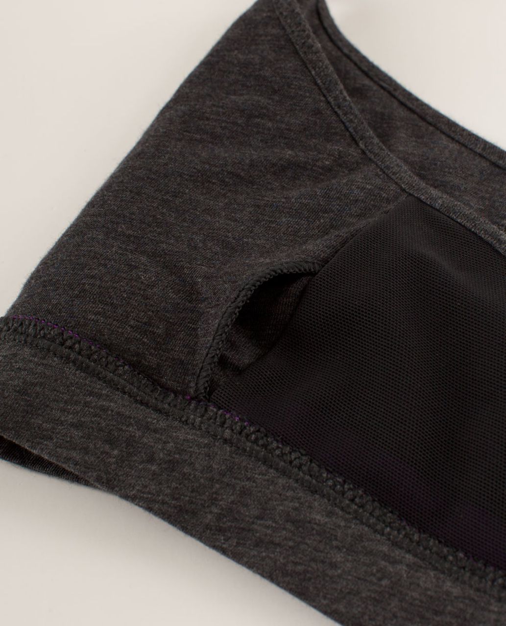 Lululemon Contentment Triangle Bra - Heathered Black / Heathered Polar Cream / Tender Violet