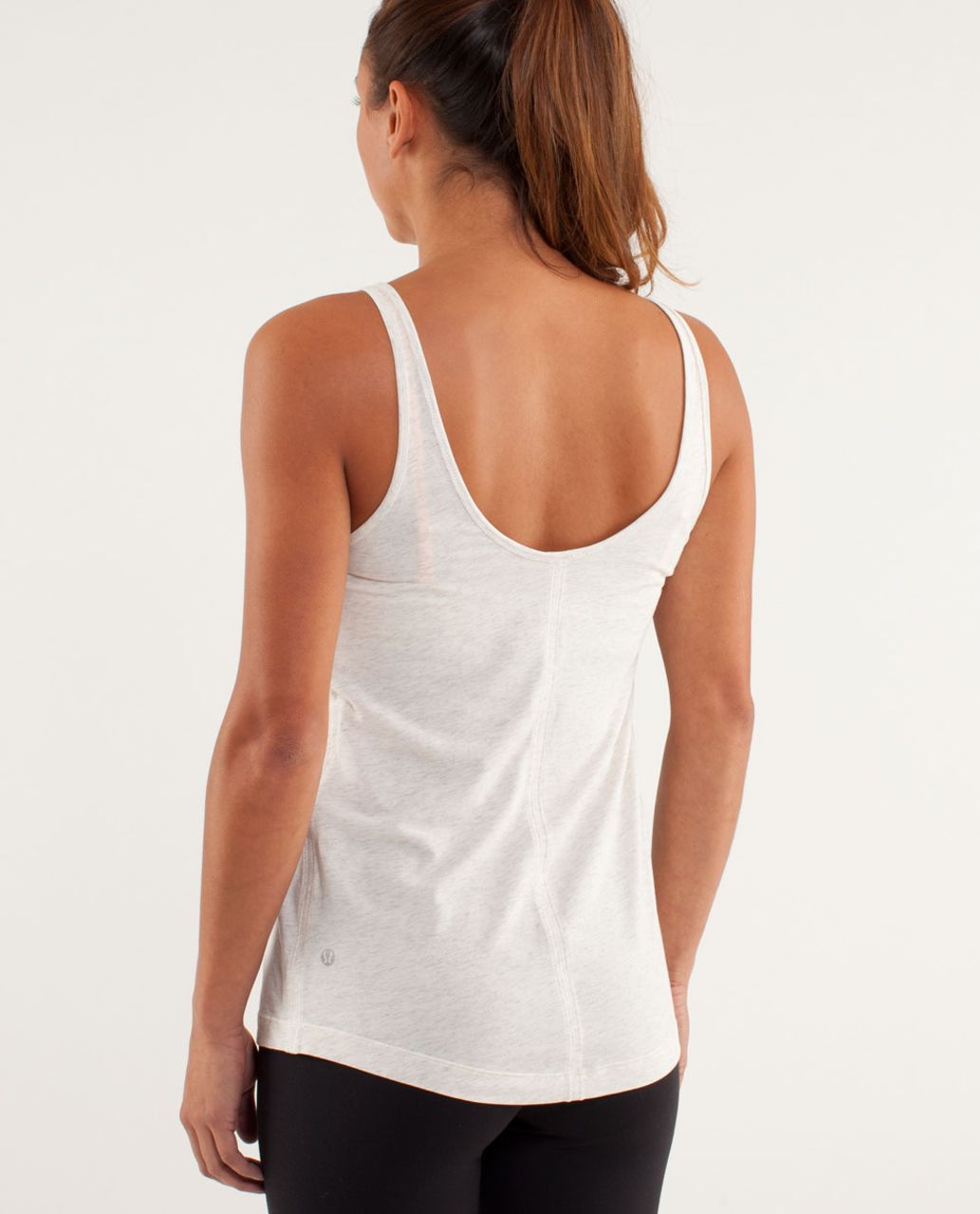 Lululemon Heart Opener Tank - Heathered Polar Cream - lulu fanatics